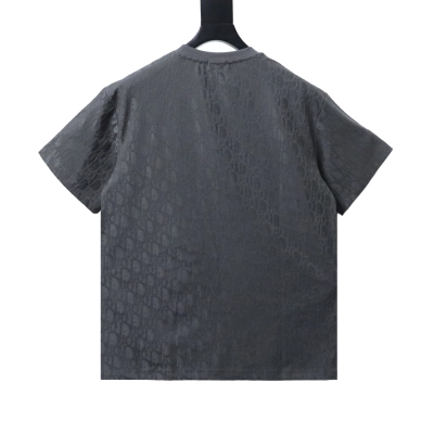 Dior 26SS All-Over Monogram Jacquard T-Shirt Grey H160 02