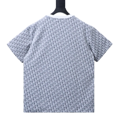 Dior 26SS All-Over Monogram Jacquard T-Shirt Grey H170 02