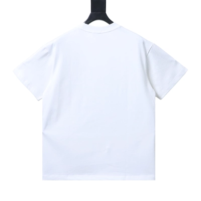Dior 26SS Bird Silhouette Floral Print T-Shirt White H140 02