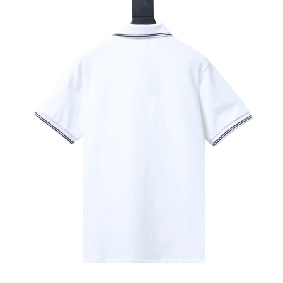 Dior 26SS Contrast Trim CD Logo Polo White h160 02