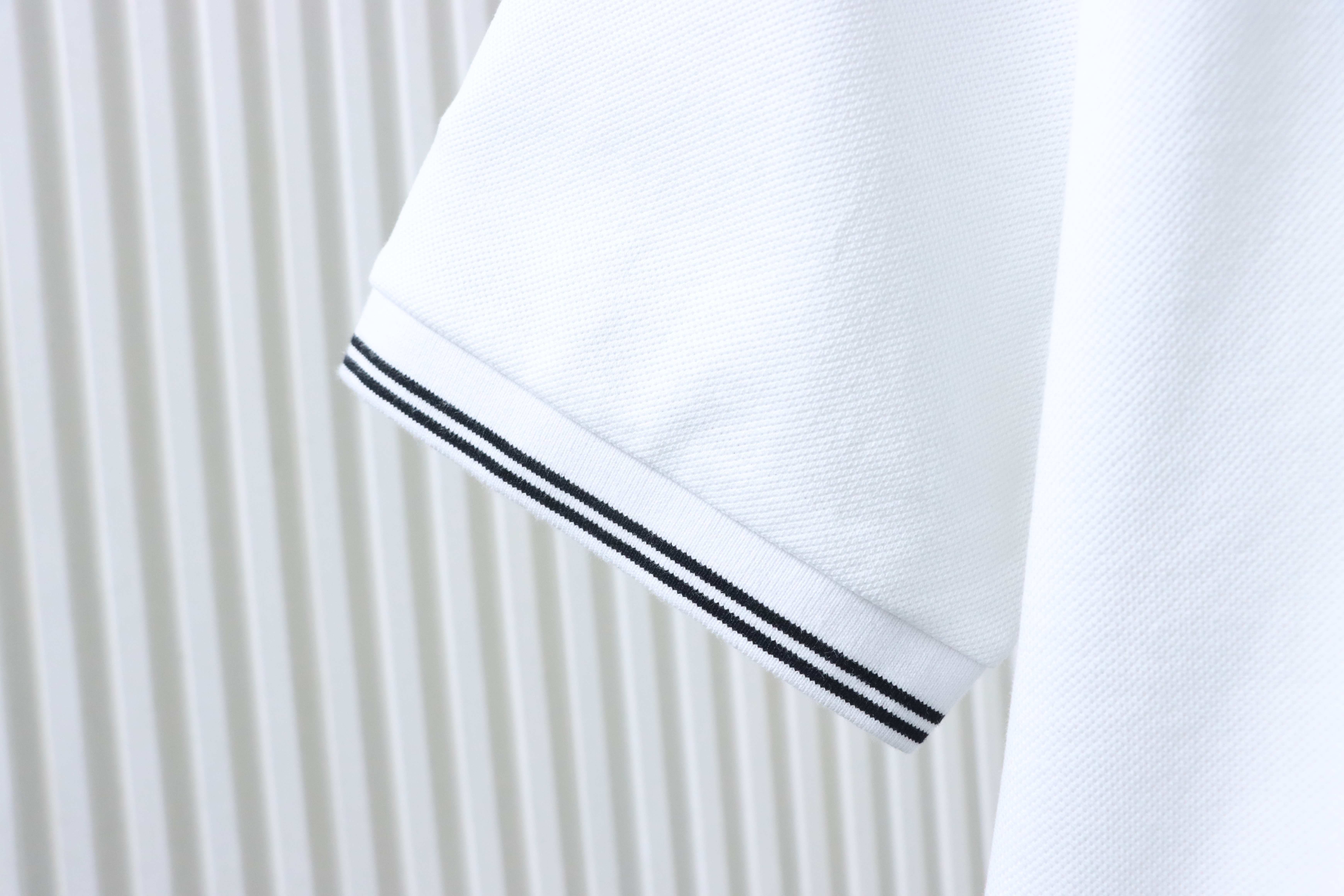 Dior 26SS Contrast Trim CD Logo Polo White h160