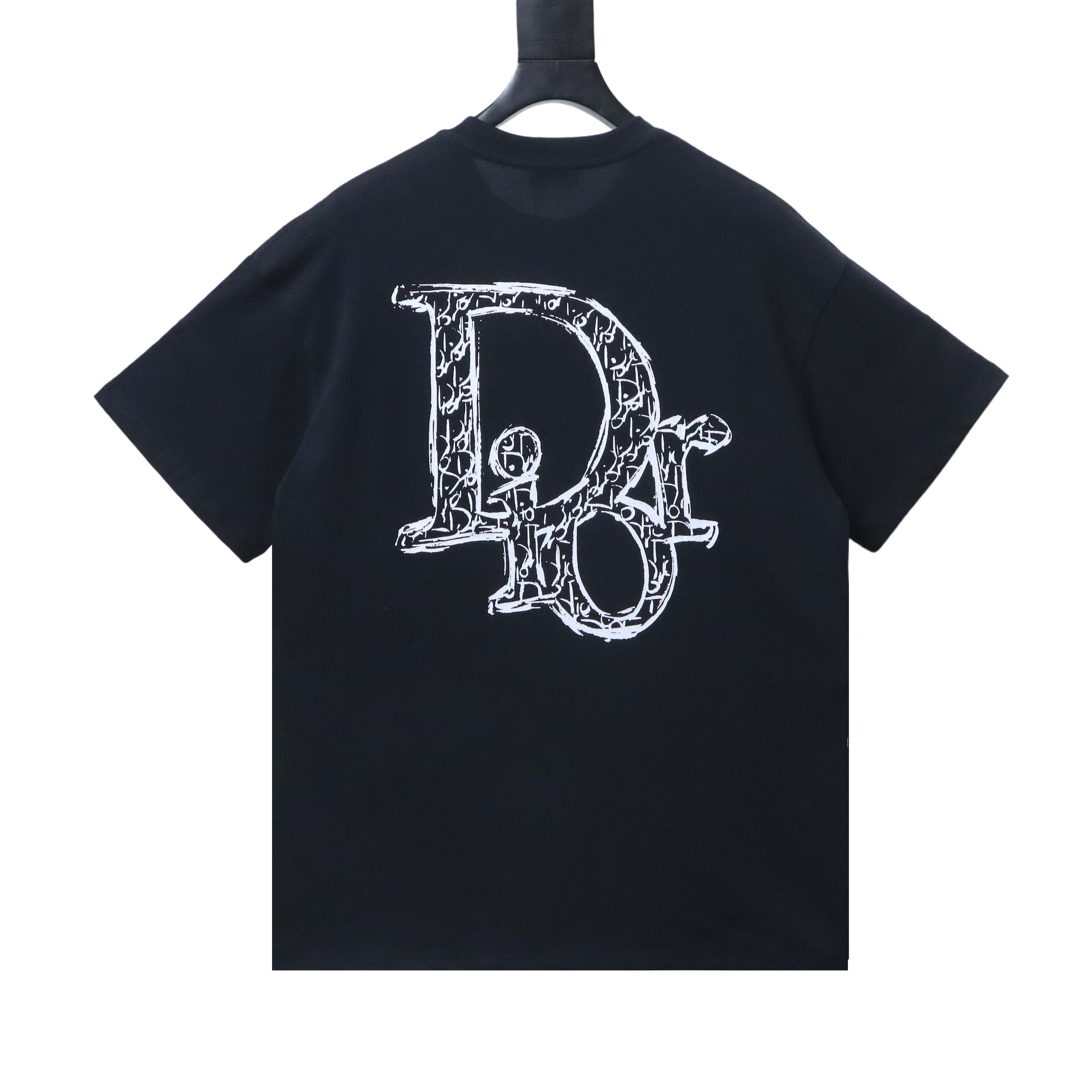 Dior 26SS Graffiti Letter T-Shirt Black H150