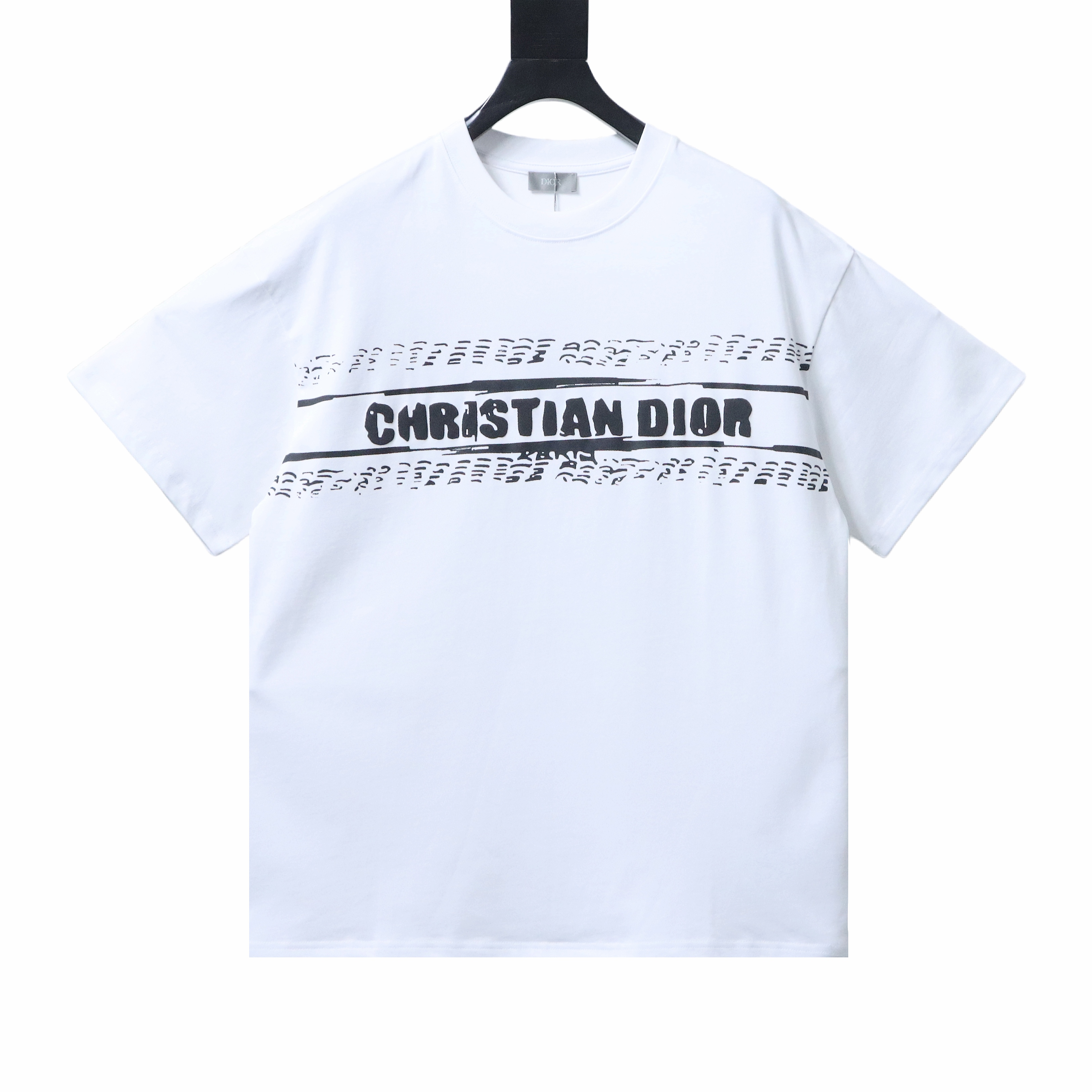 Dior 26SS Graffiti Letter T-Shirt White H150