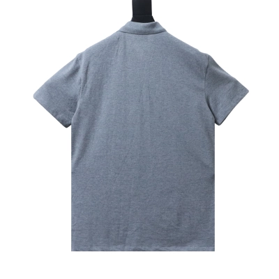 Dior 26SS Pocket Letter Embroidered Polo Grey H170 02