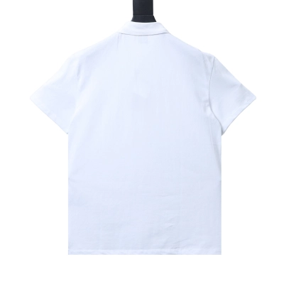 Dior 26SS Pocket Letter Embroidered Polo White H170 02