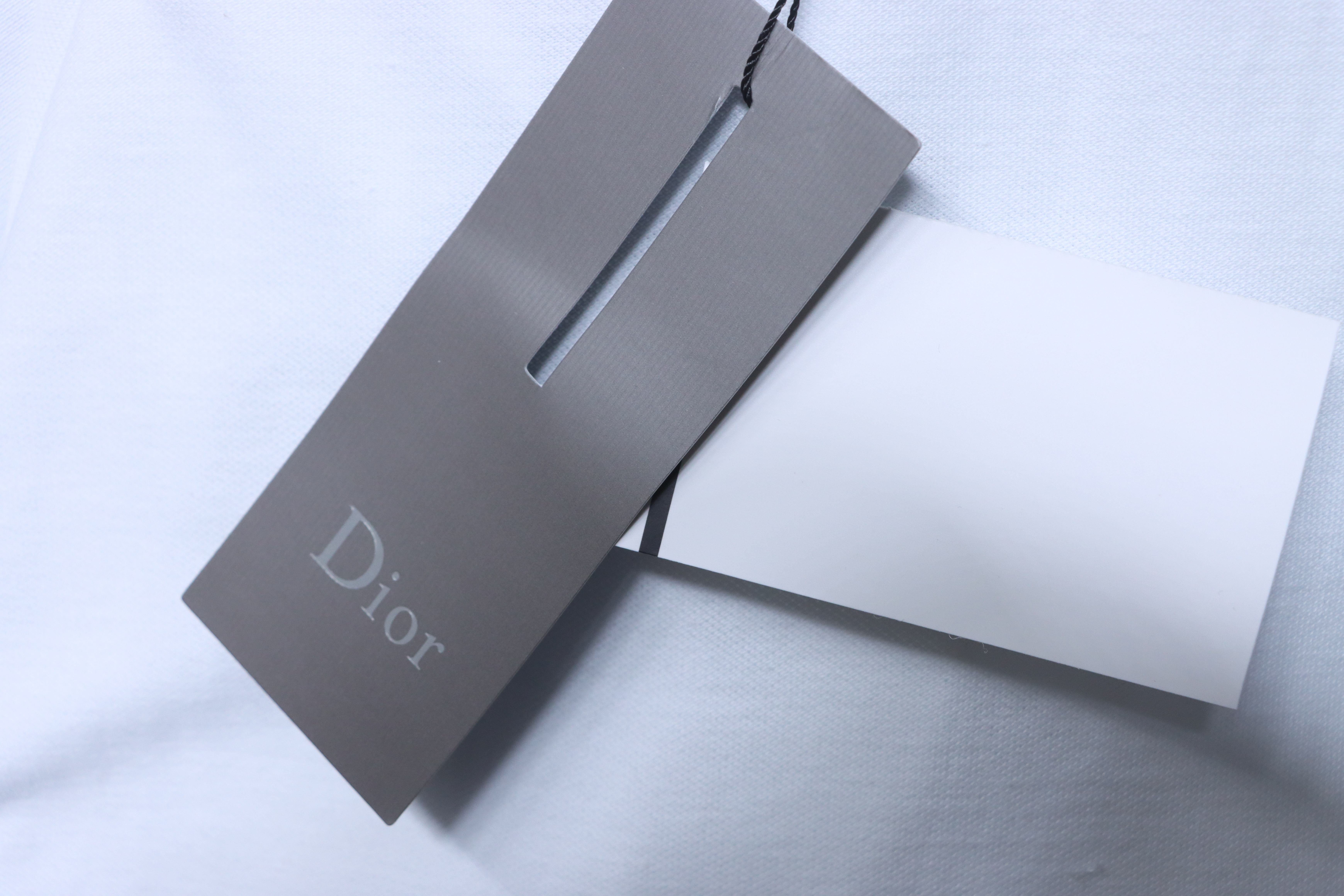 Dior 26SS Pocket Letter Embroidered Polo White H170