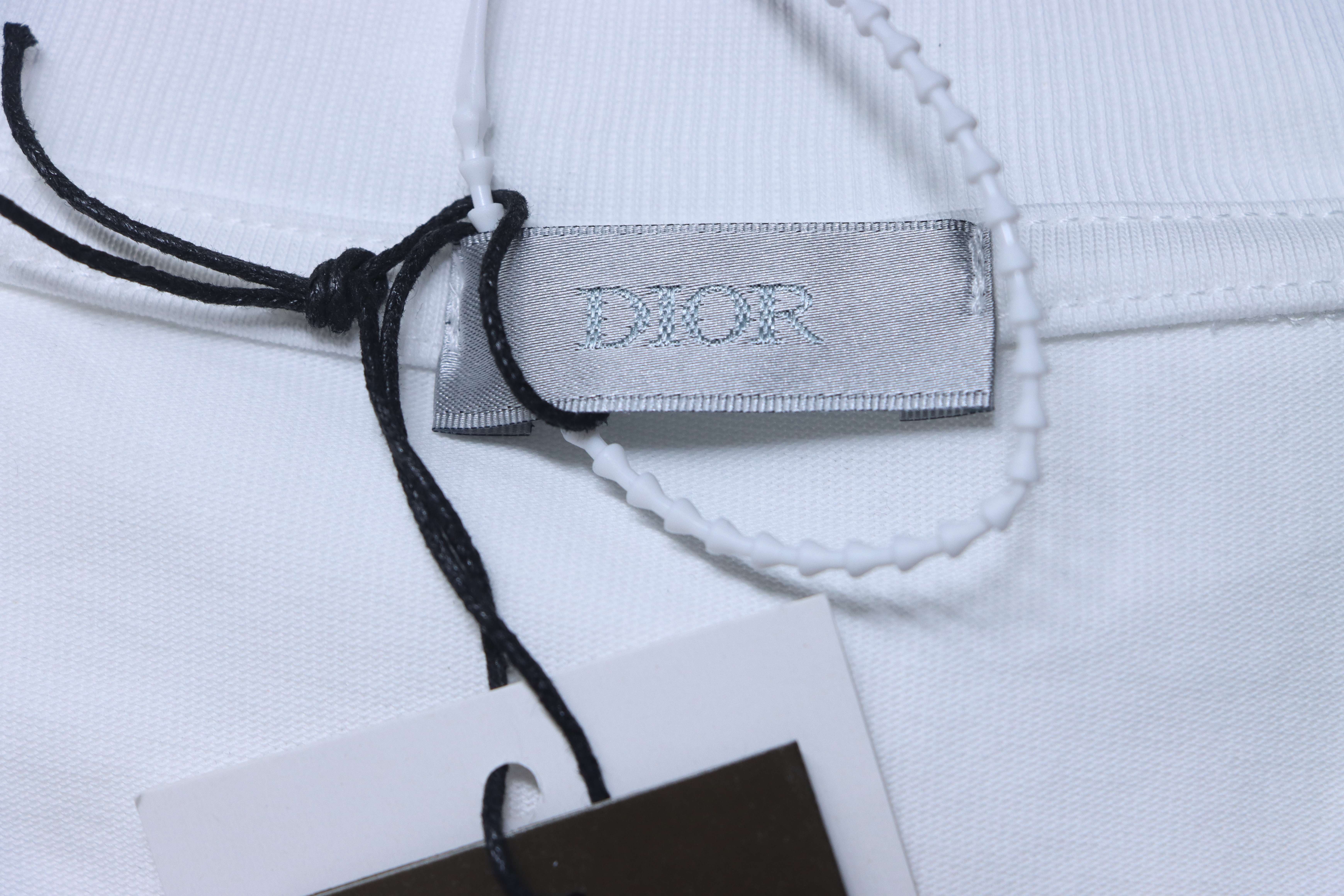 Dior 26SS Signature Letter Print T-Shirt White H150