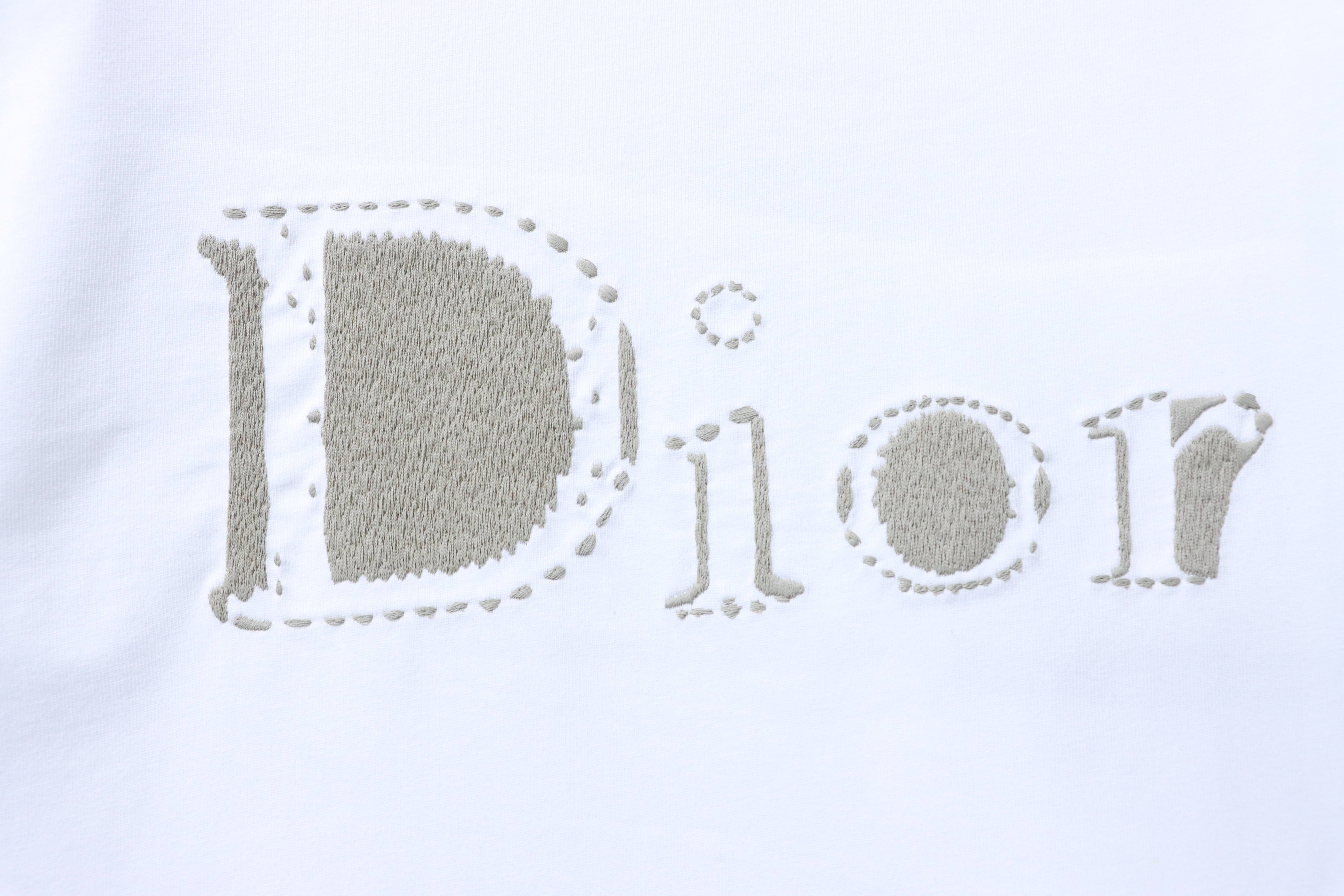 Dior 26SS Tatami Embroidered T-Shirt White H170