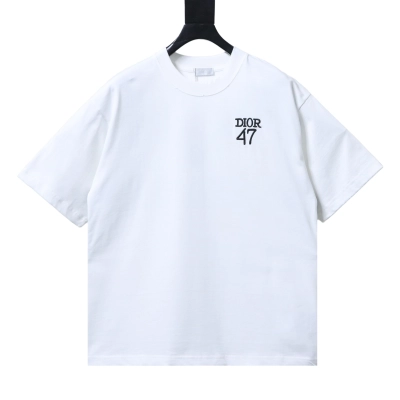 Dior 47 Back Stripe T-Shirt White h150 02
