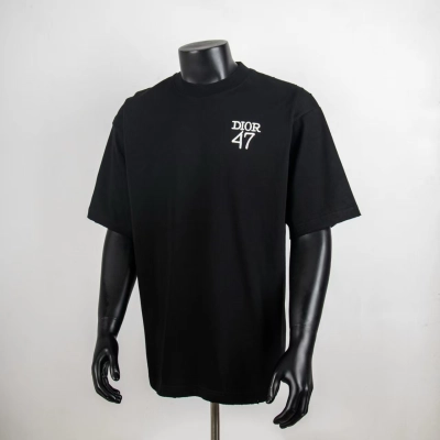 Dior 47 Logo T-Shirt Black 9003 H120 01
