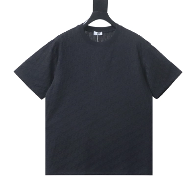 Dior All-Over Monogram Jacquard T-Shirt Black H160 01