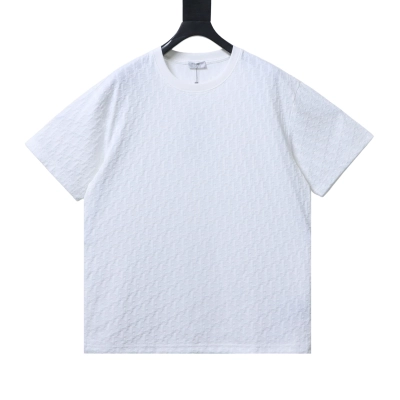 Dior All-Over Monogram Jacquard T-Shirt White H160 01