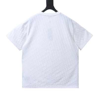 Dior All-Over Monogram Jacquard T-Shirt White H160 02