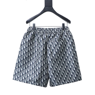 Dior All-Over Monogram Side Tape Shorts Blue H170 02