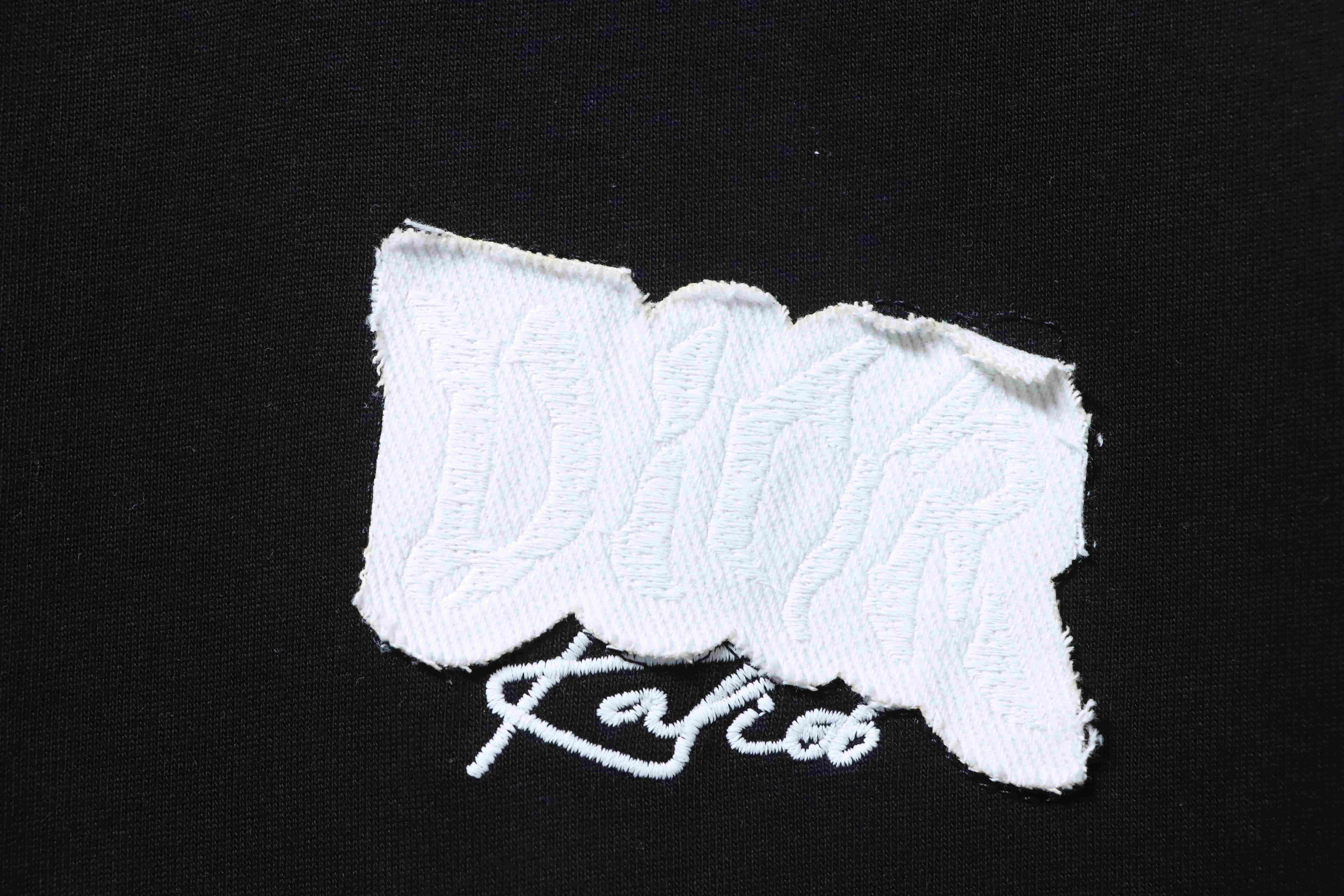 Dior Back Large Logo Appliqué T-Shirt Black h150
