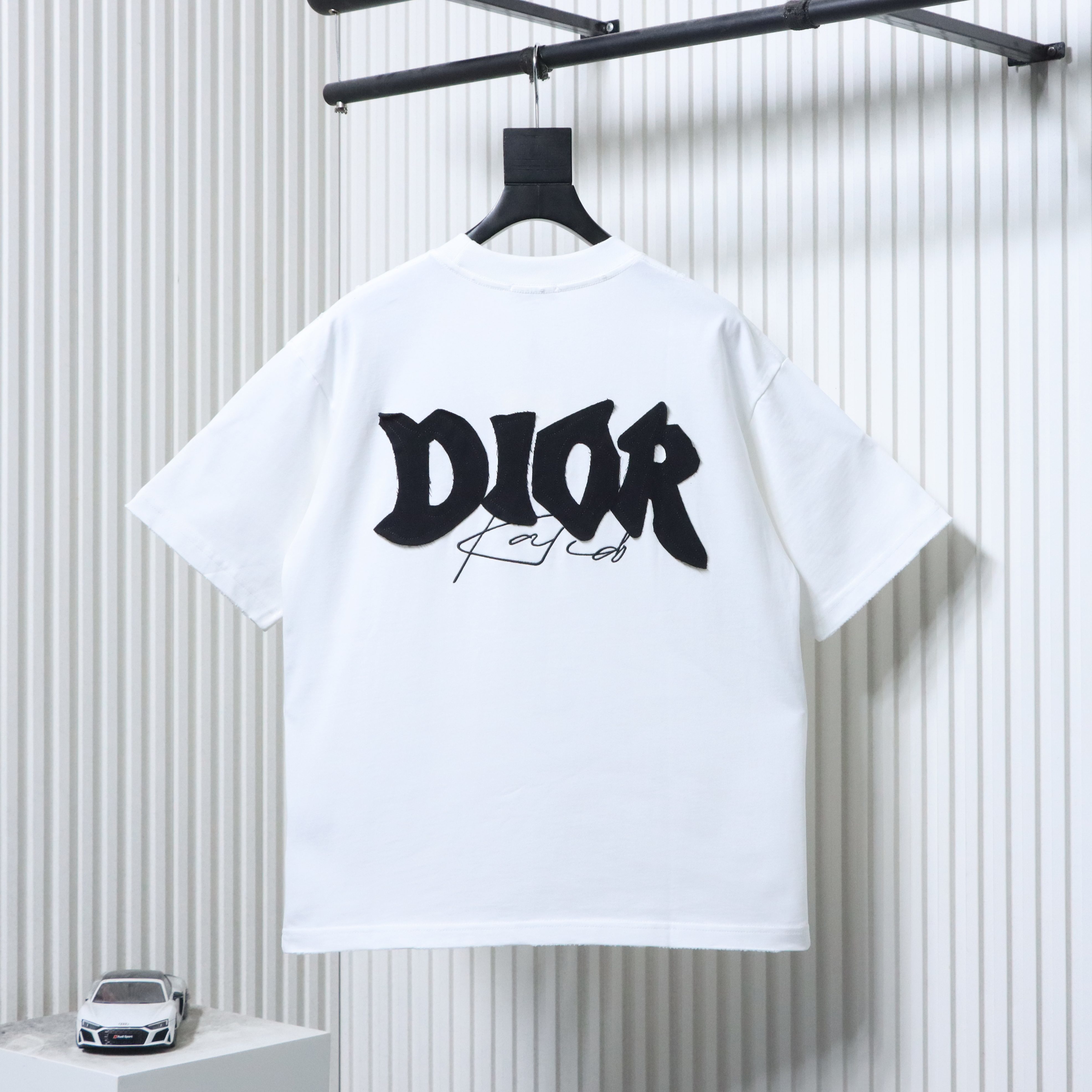 Dior Back Large Logo Appliqué T-Shirt White h150