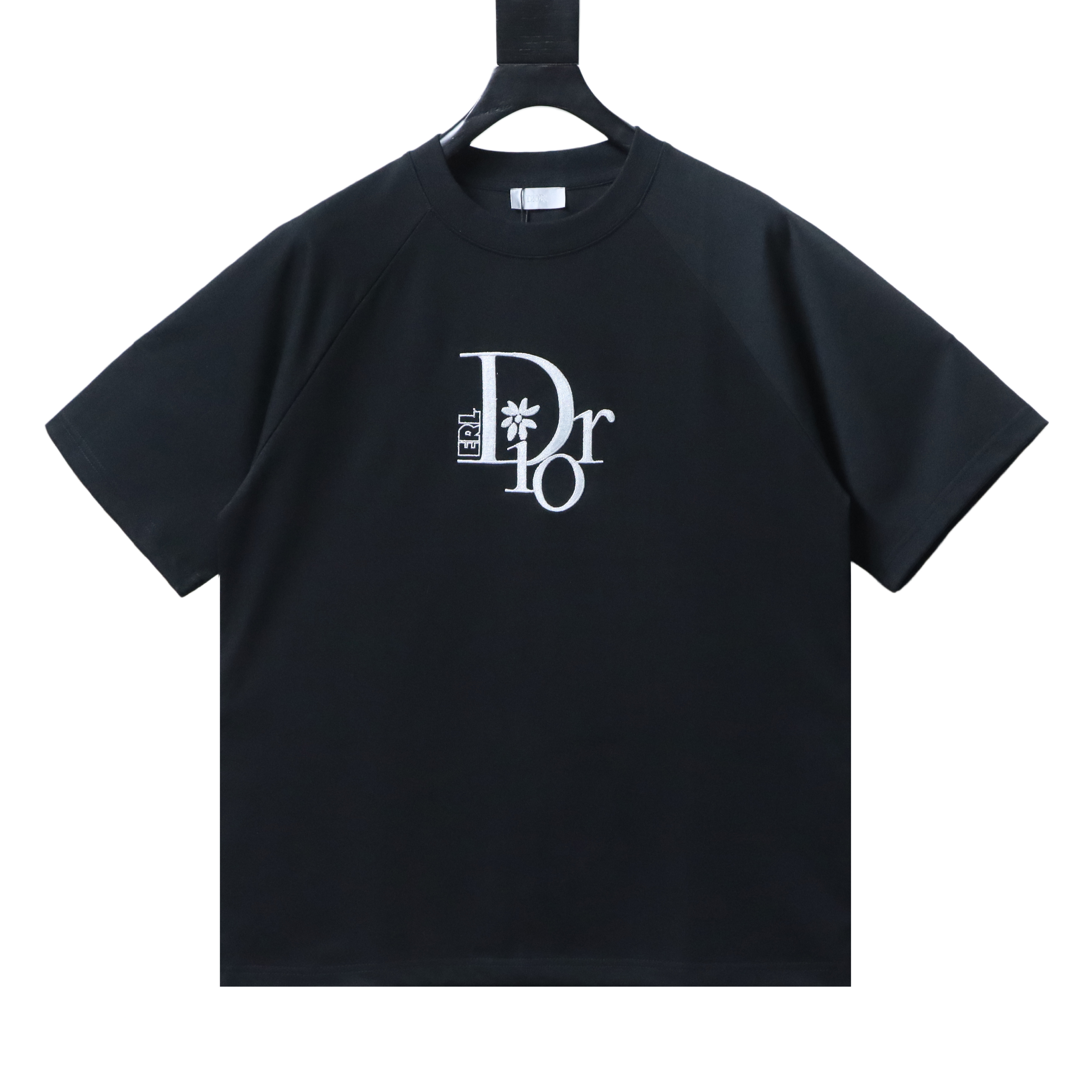 Dior by ERL Embroidered T-Shirt Black h130