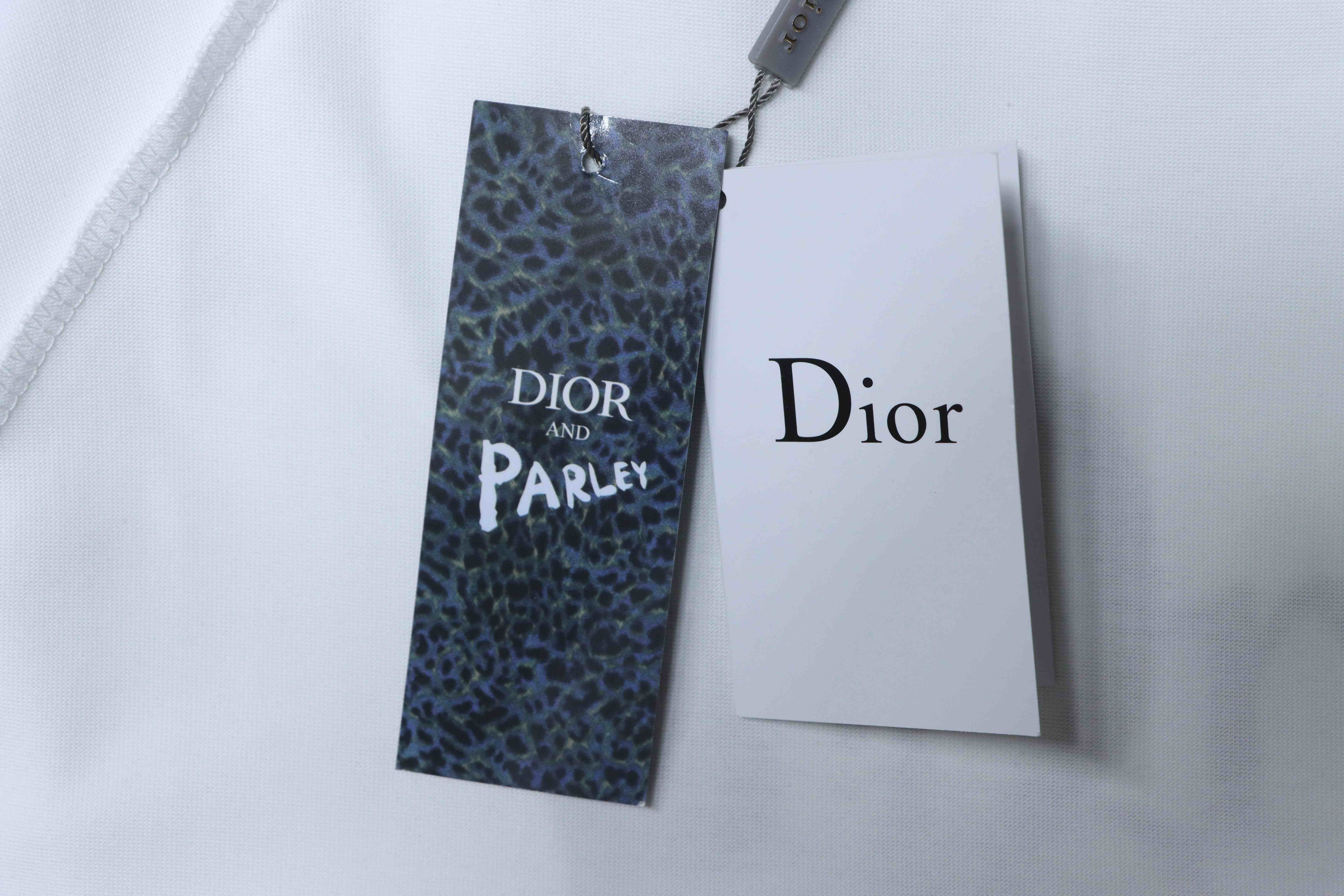 Dior by ERL Embroidered T-Shirt White h130