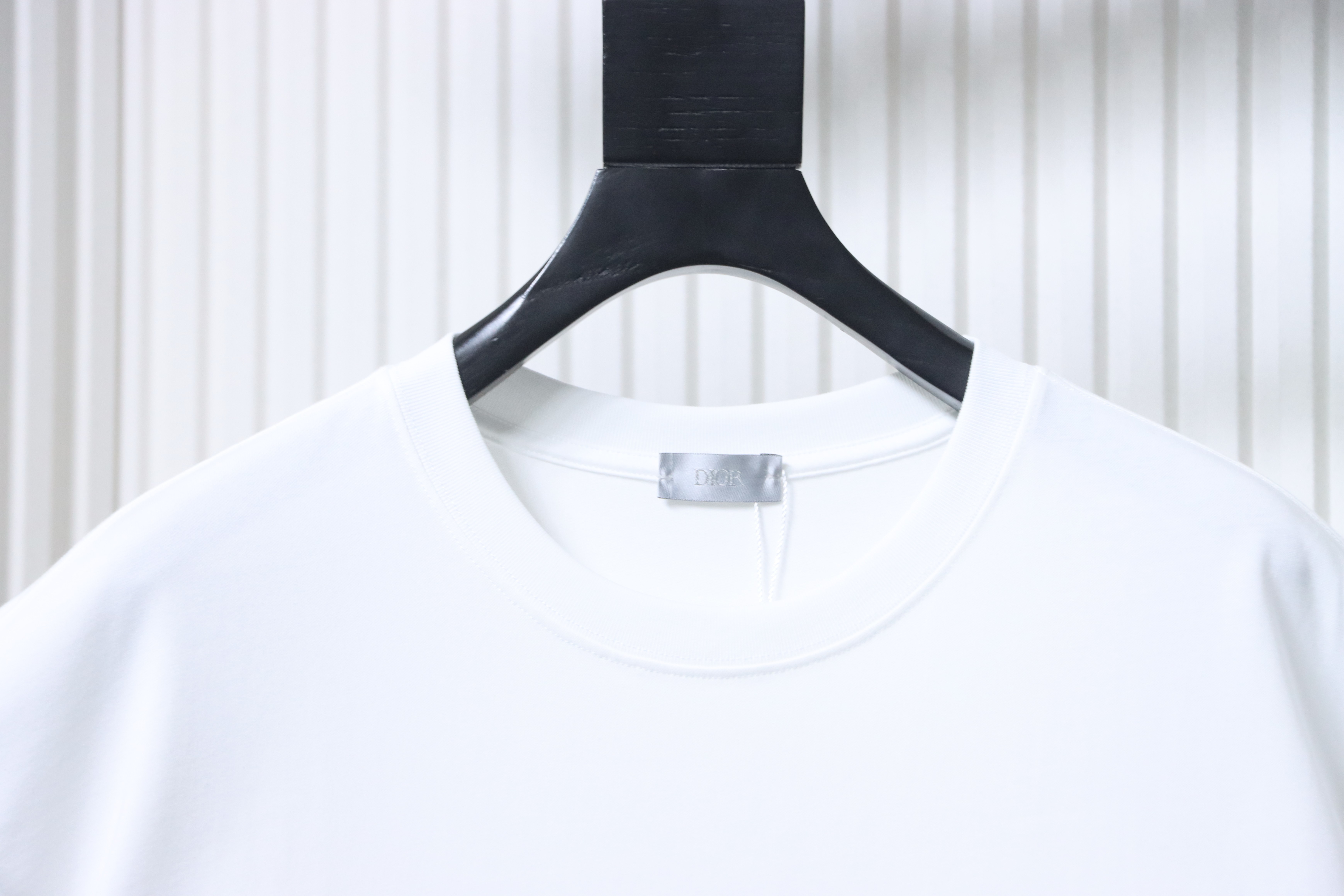 Dior CD Embroidered Letter Logo T-Shirt White H140