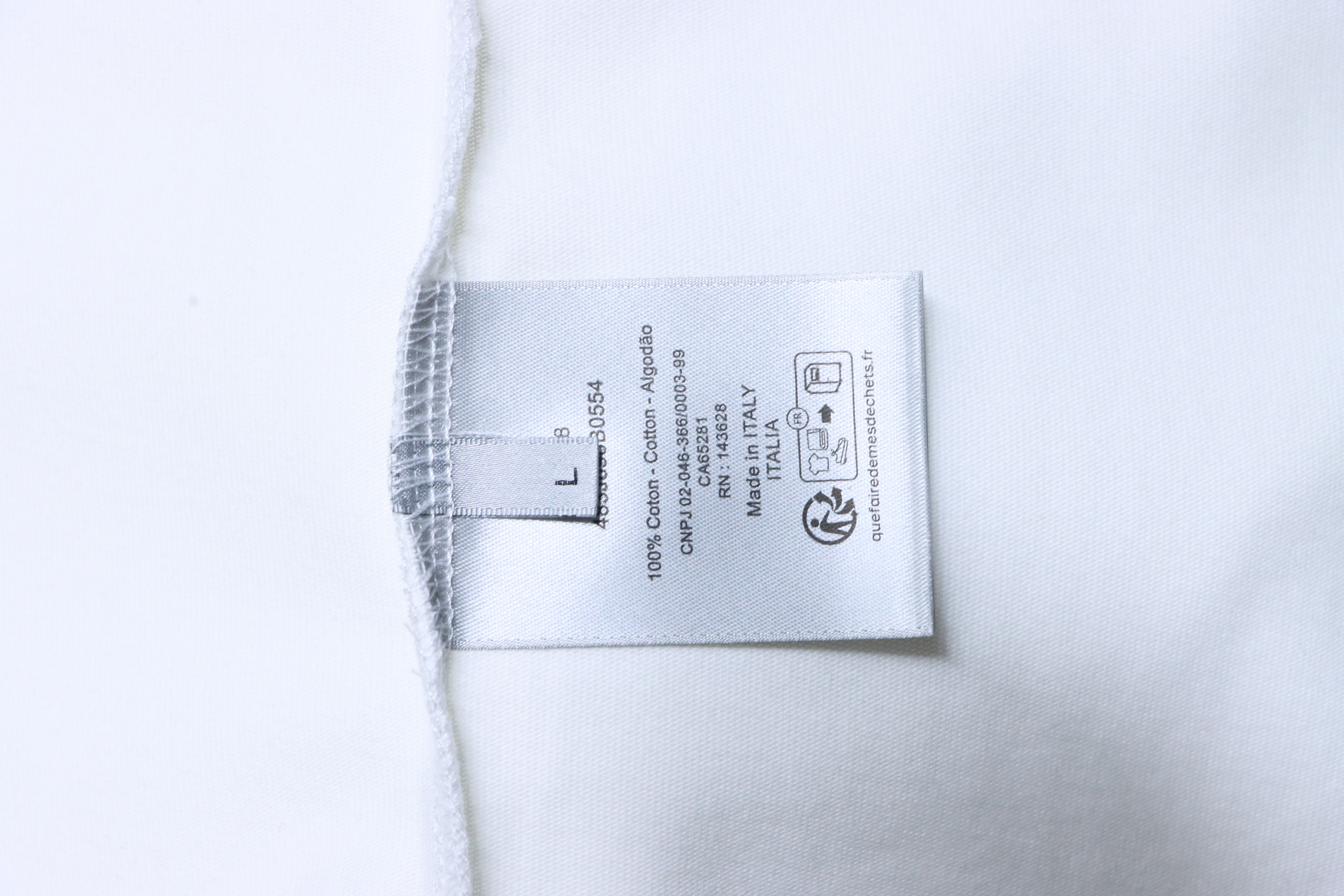 Dior CD Embroidered Letter Logo T-Shirt White H140