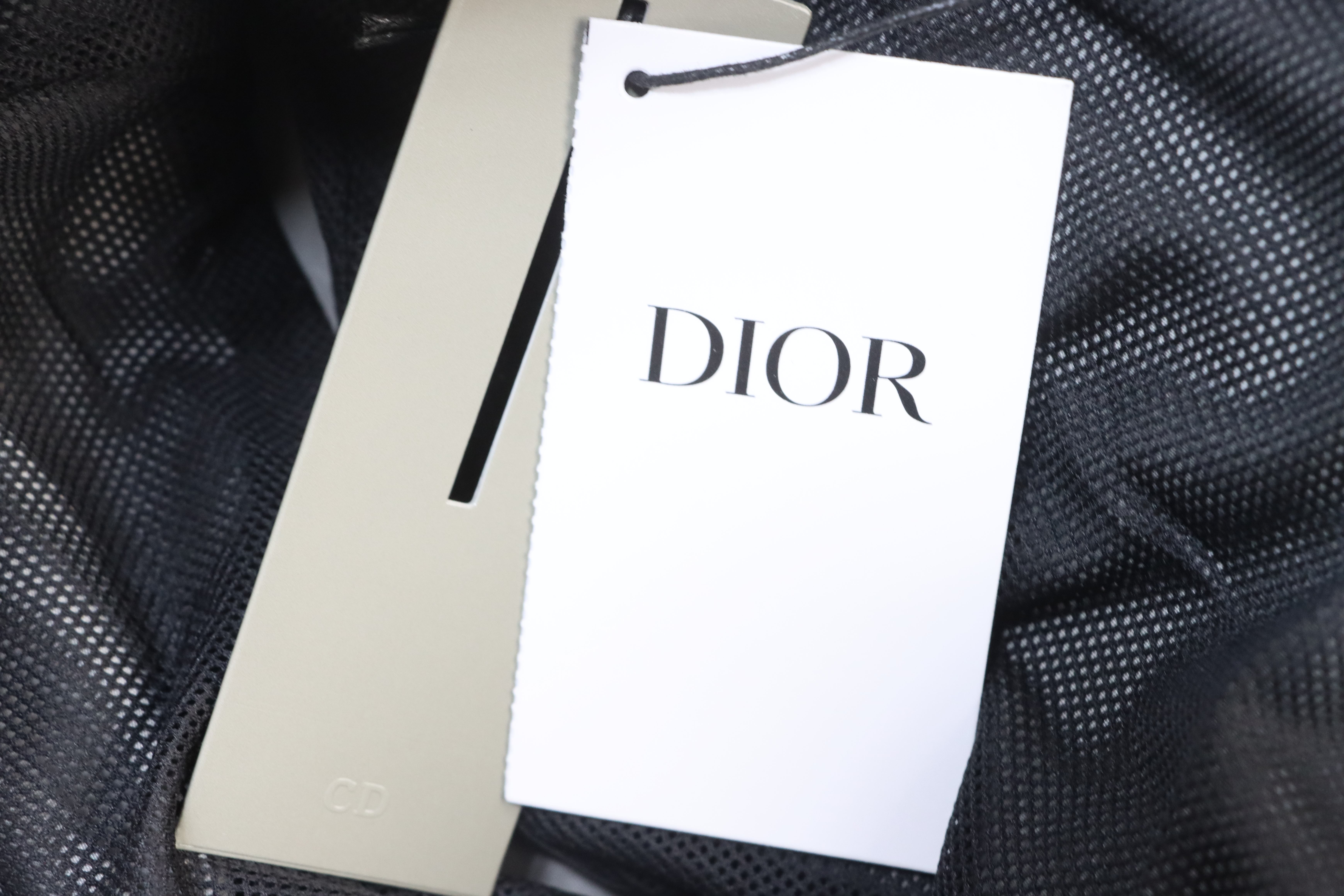 Dior CD Monogram Tape Drawstring Shorts Grey H210