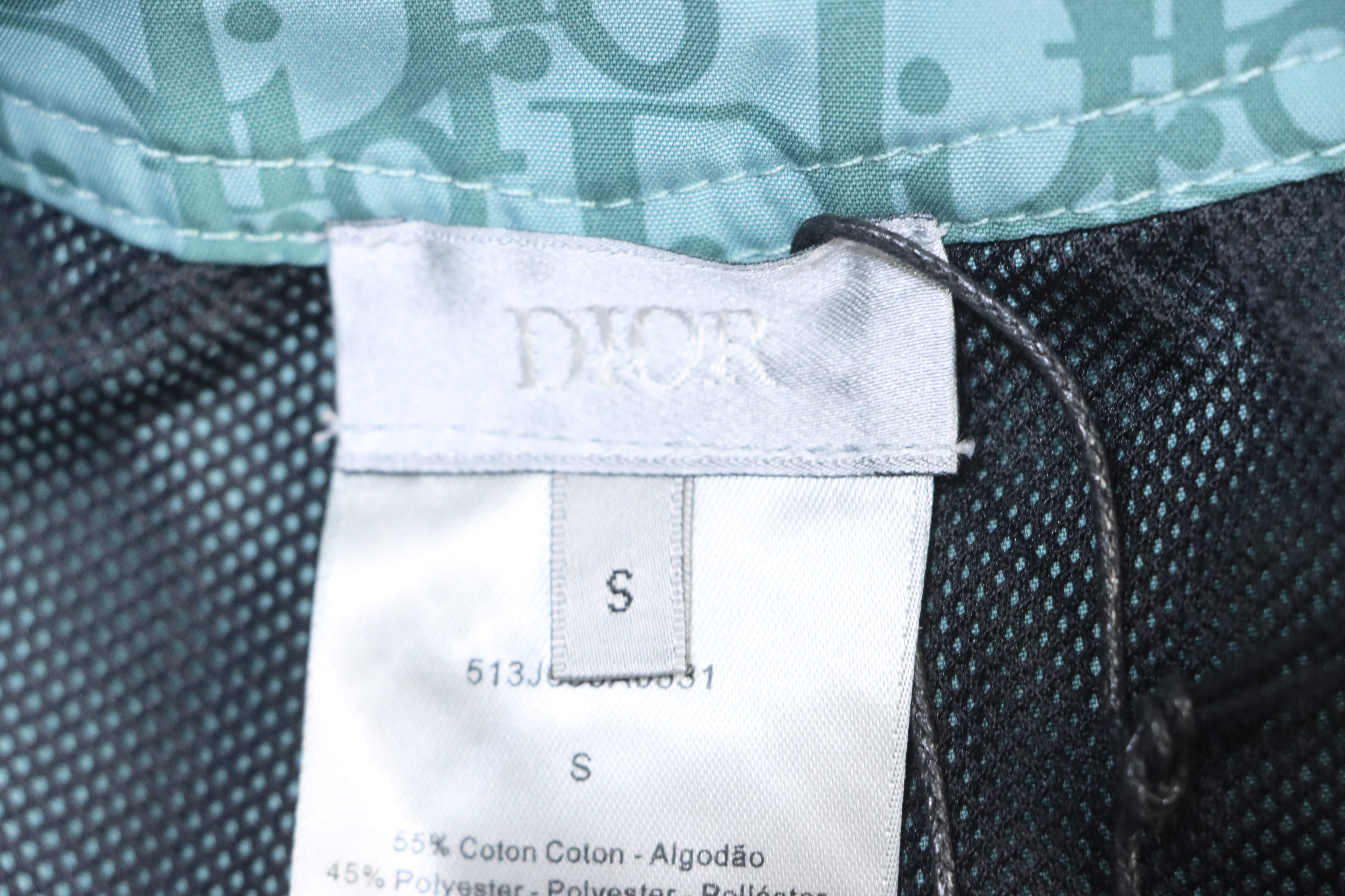 Dior CD Monogram Tape Drawstring Shorts Light Green H210
