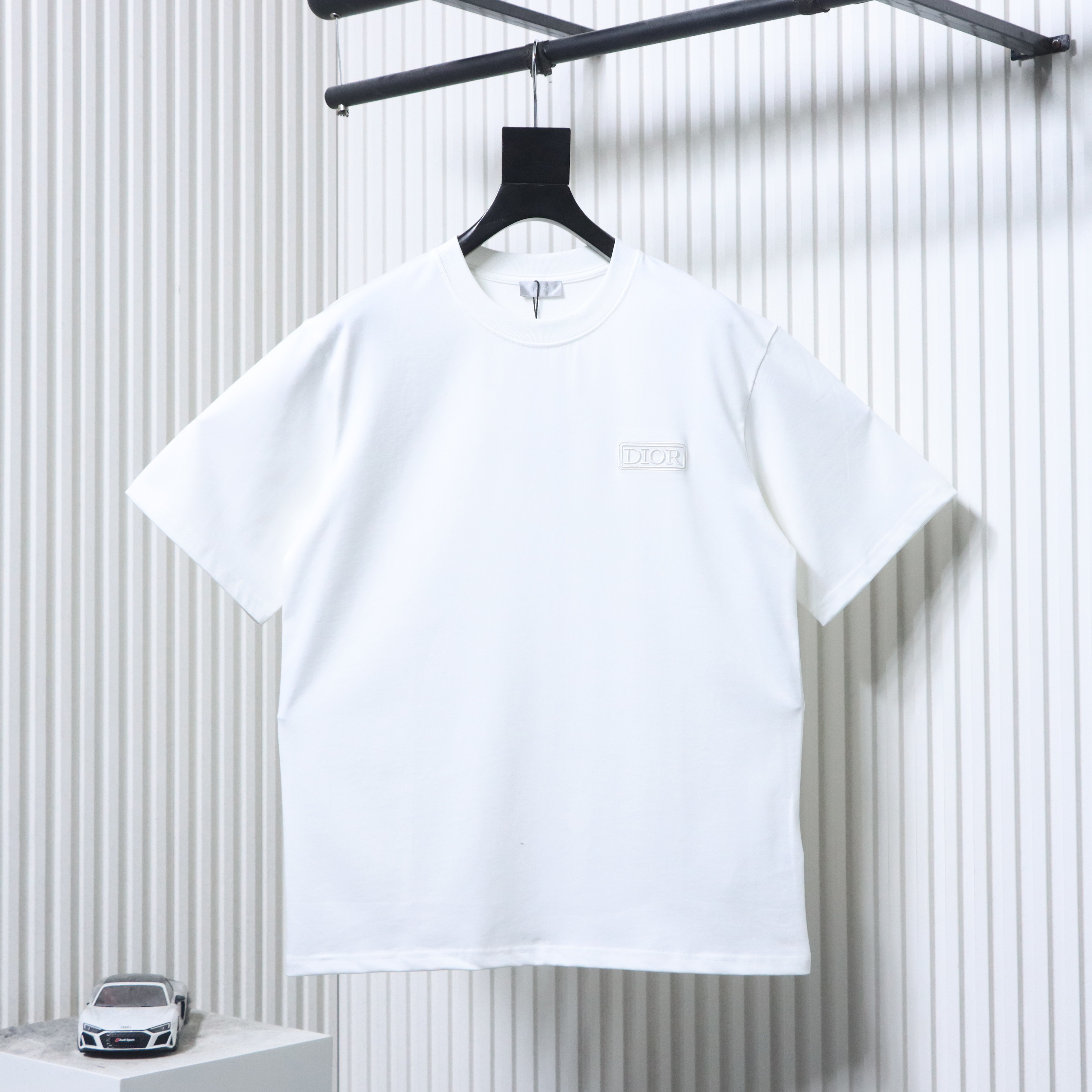 Dior Chest Square Label T-Shirt White H140