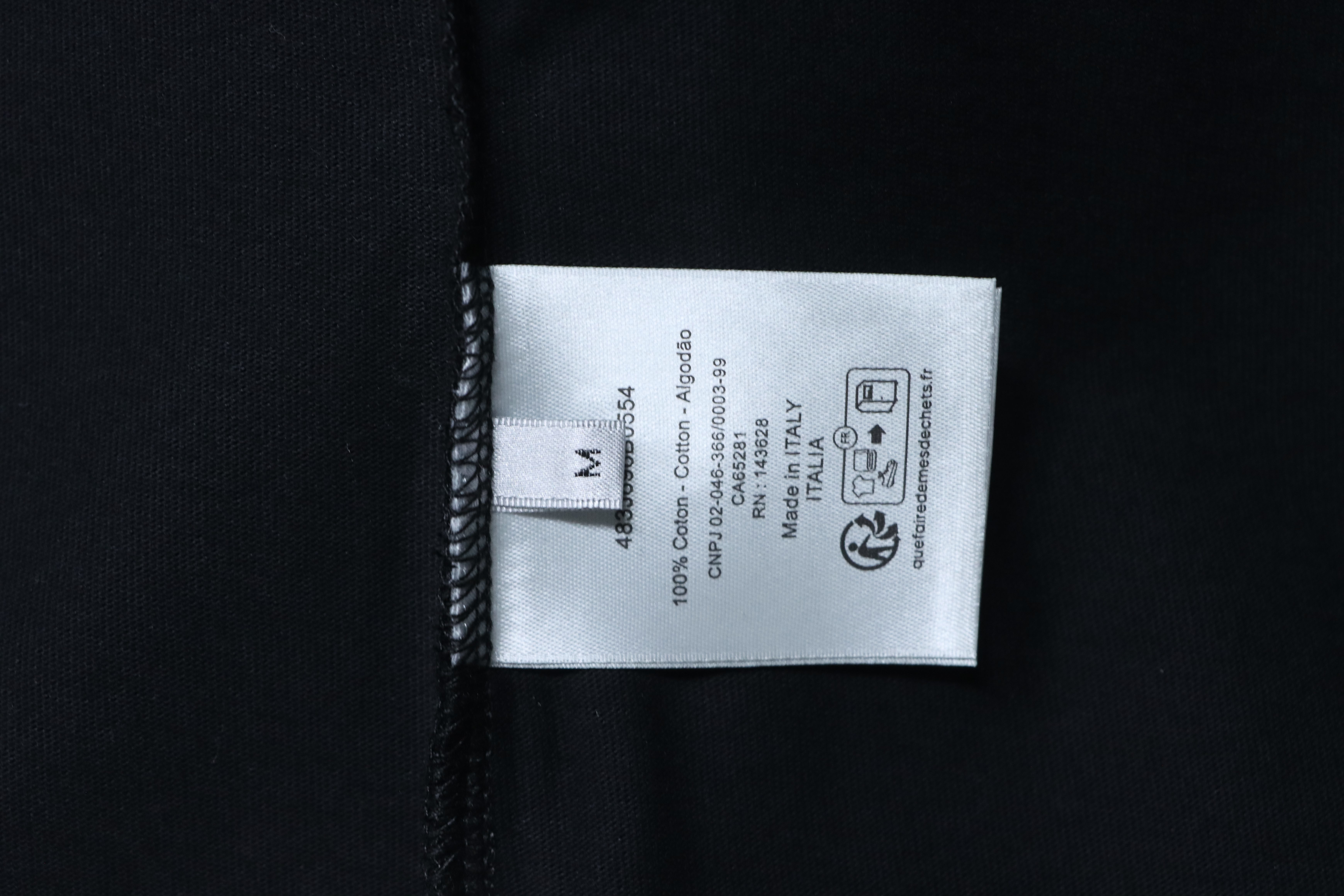 Dior Classic Embroidered Letter Small Logo T-Shirt Black H130