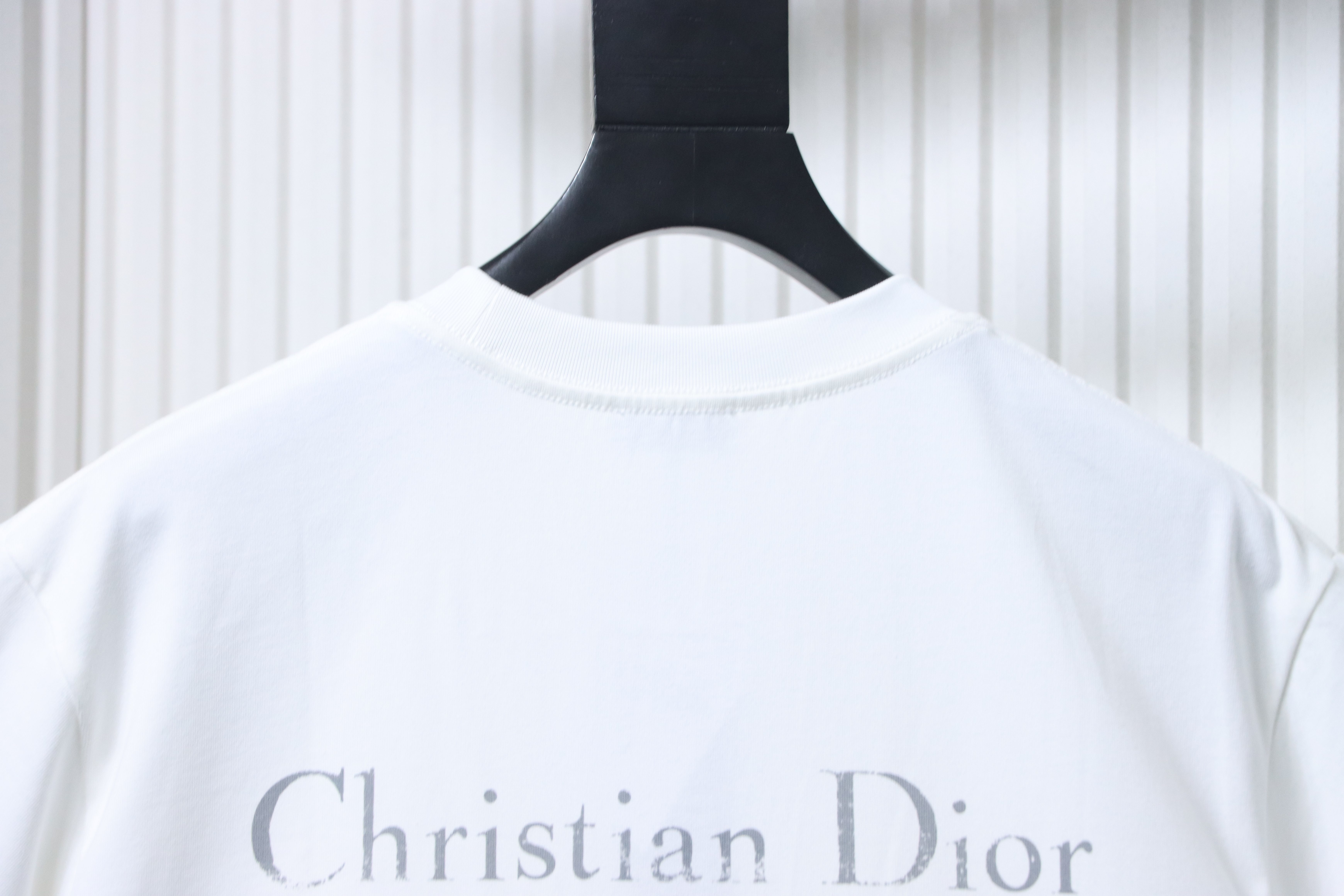 Dior Classic Front Back Letter T-Shirt White H140