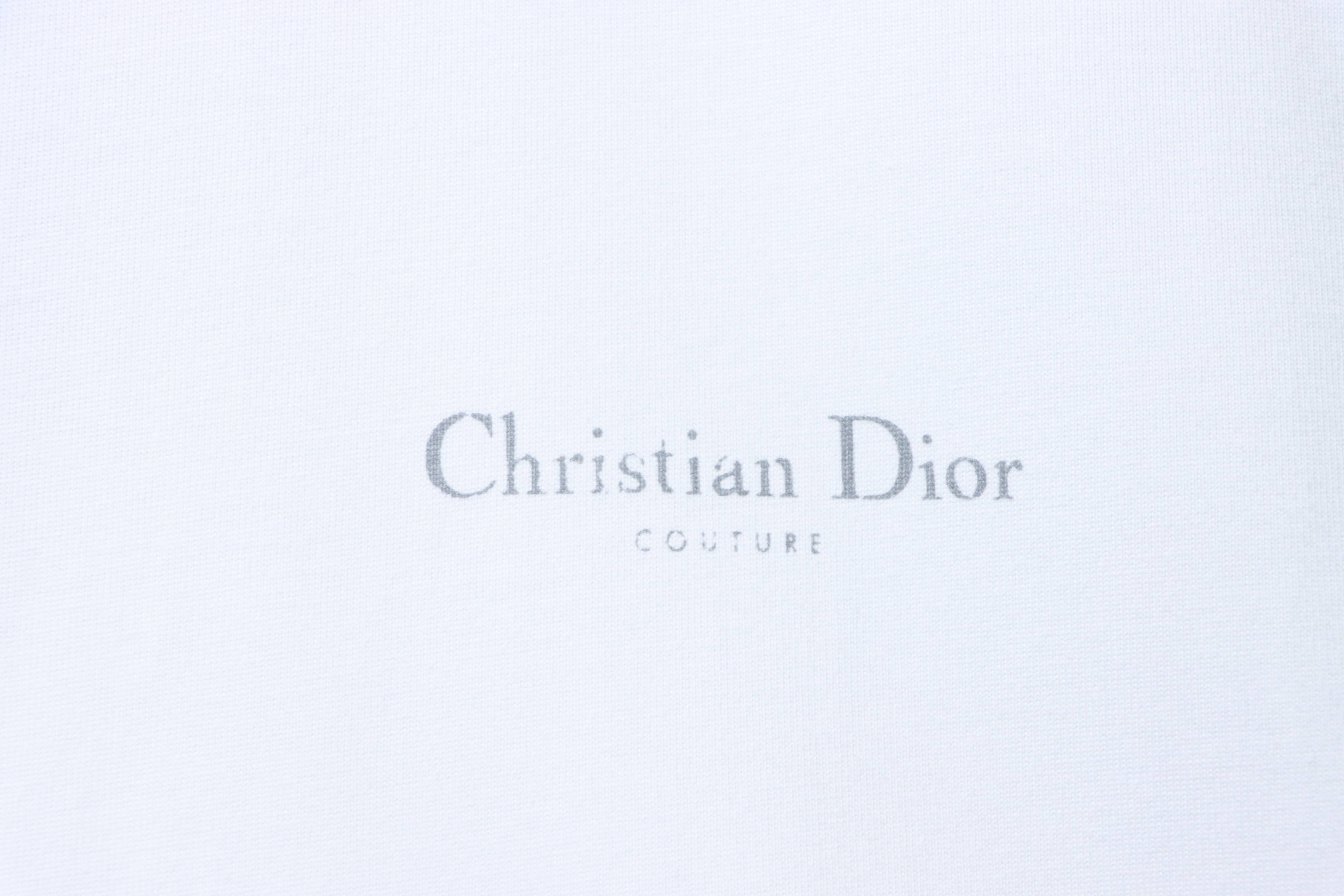 Dior Classic Front Back Letter T-Shirt White H140
