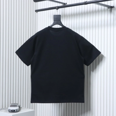 Dior Classic Signature Embroidered Letter T-Shirt Black H140 02