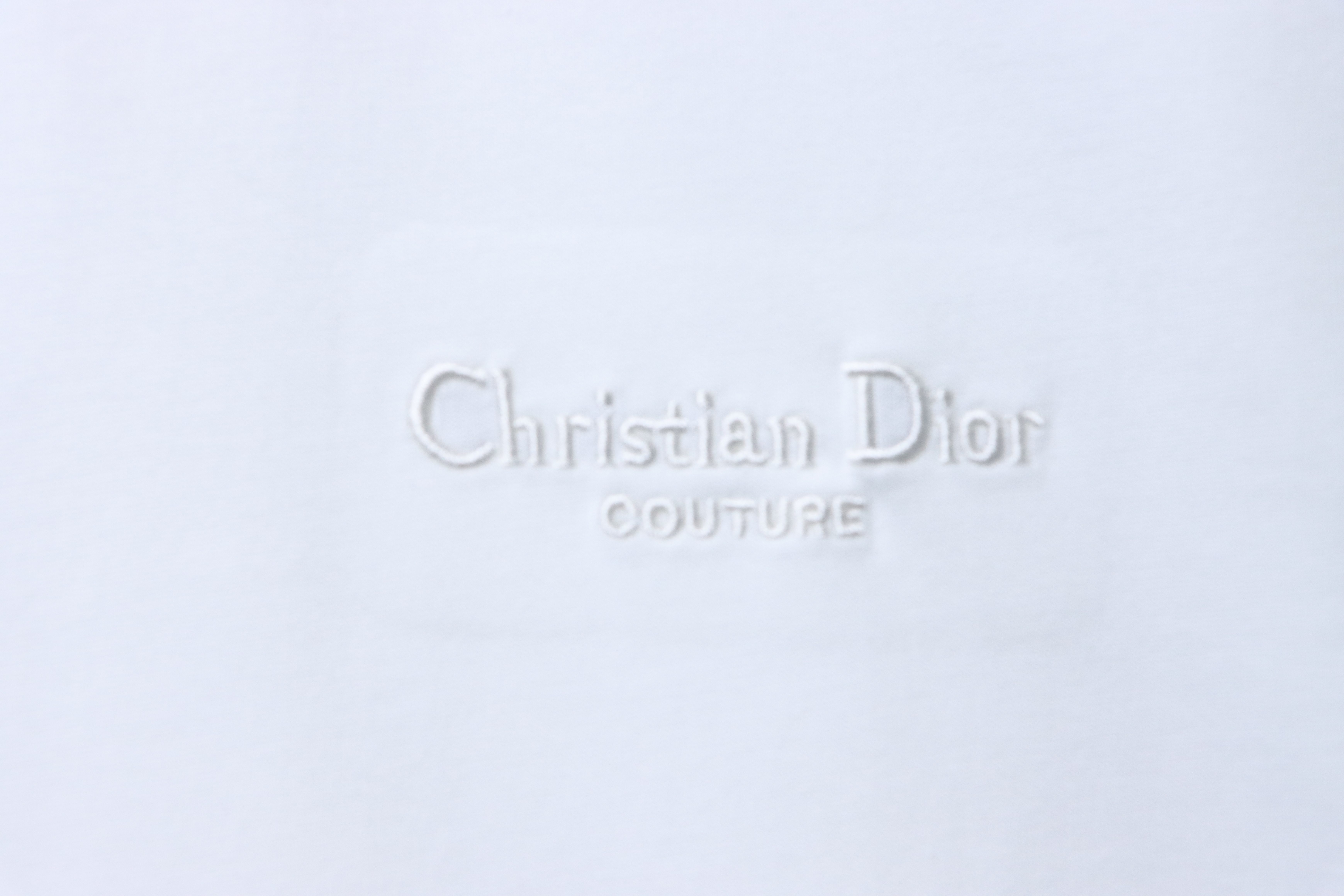 Dior Classic Signature Embroidered Letter T-Shirt White H140