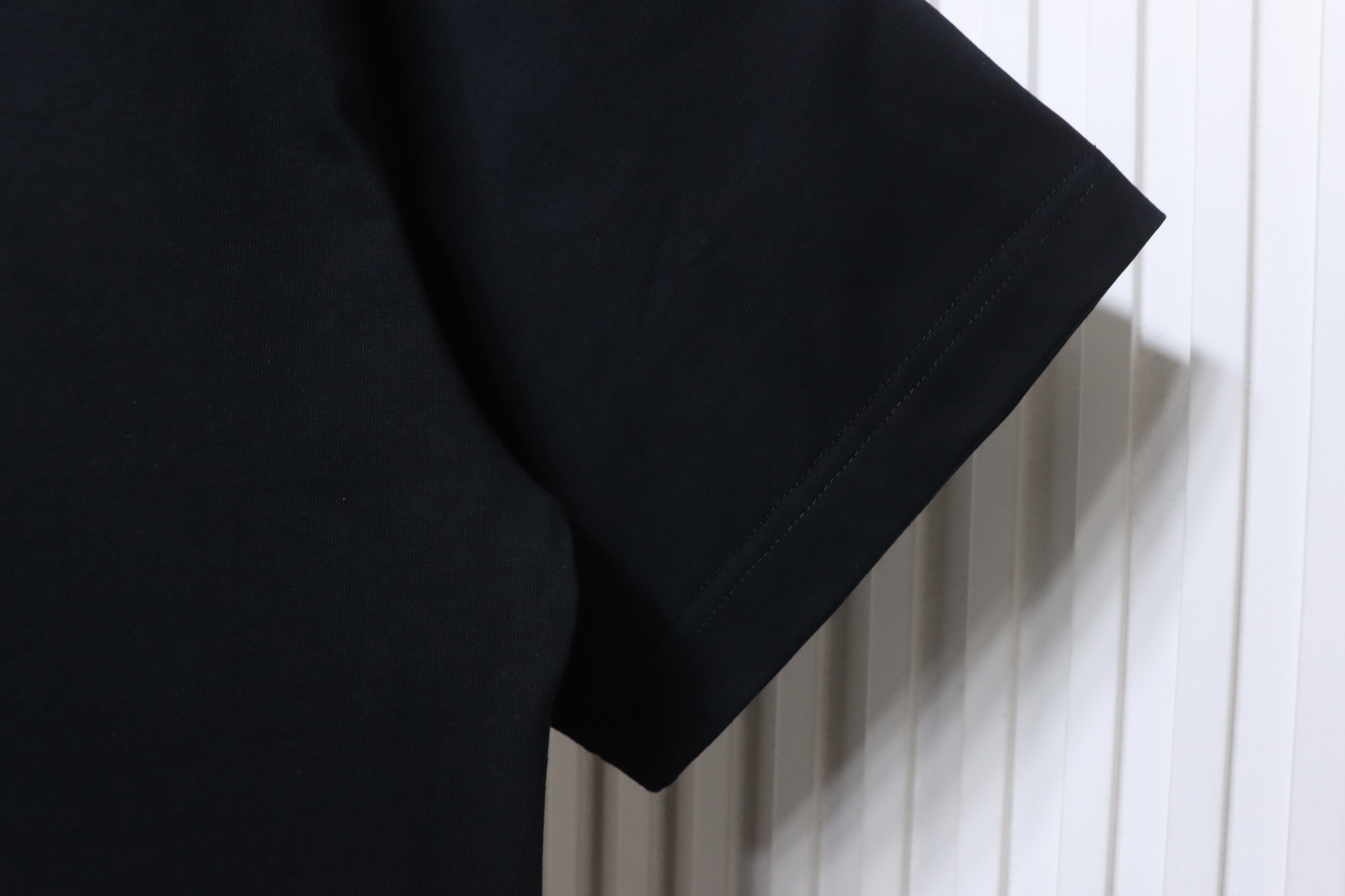Dior Collar Label Letter T-Shirt Black H140