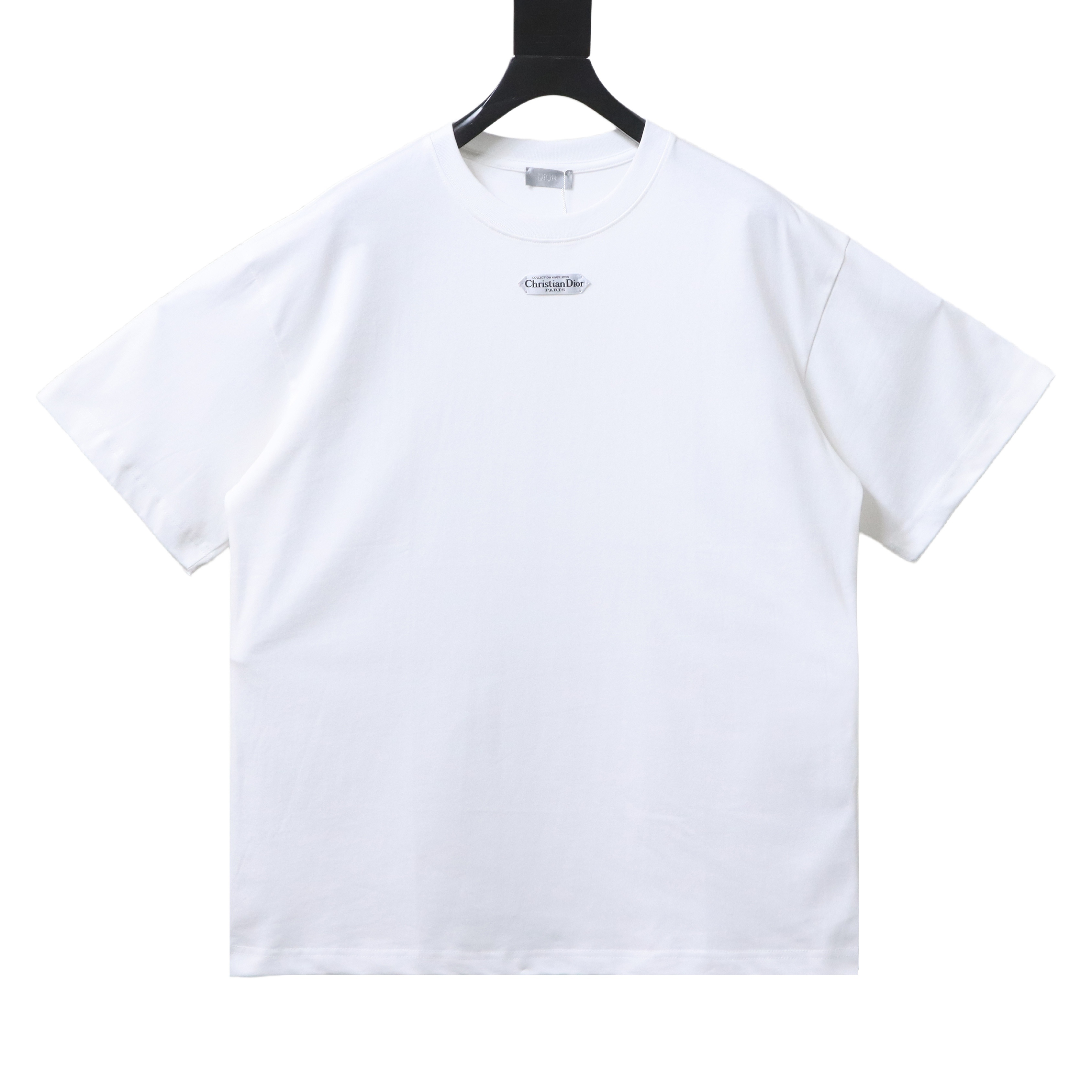Dior Collar Label Letter T-Shirt White H140