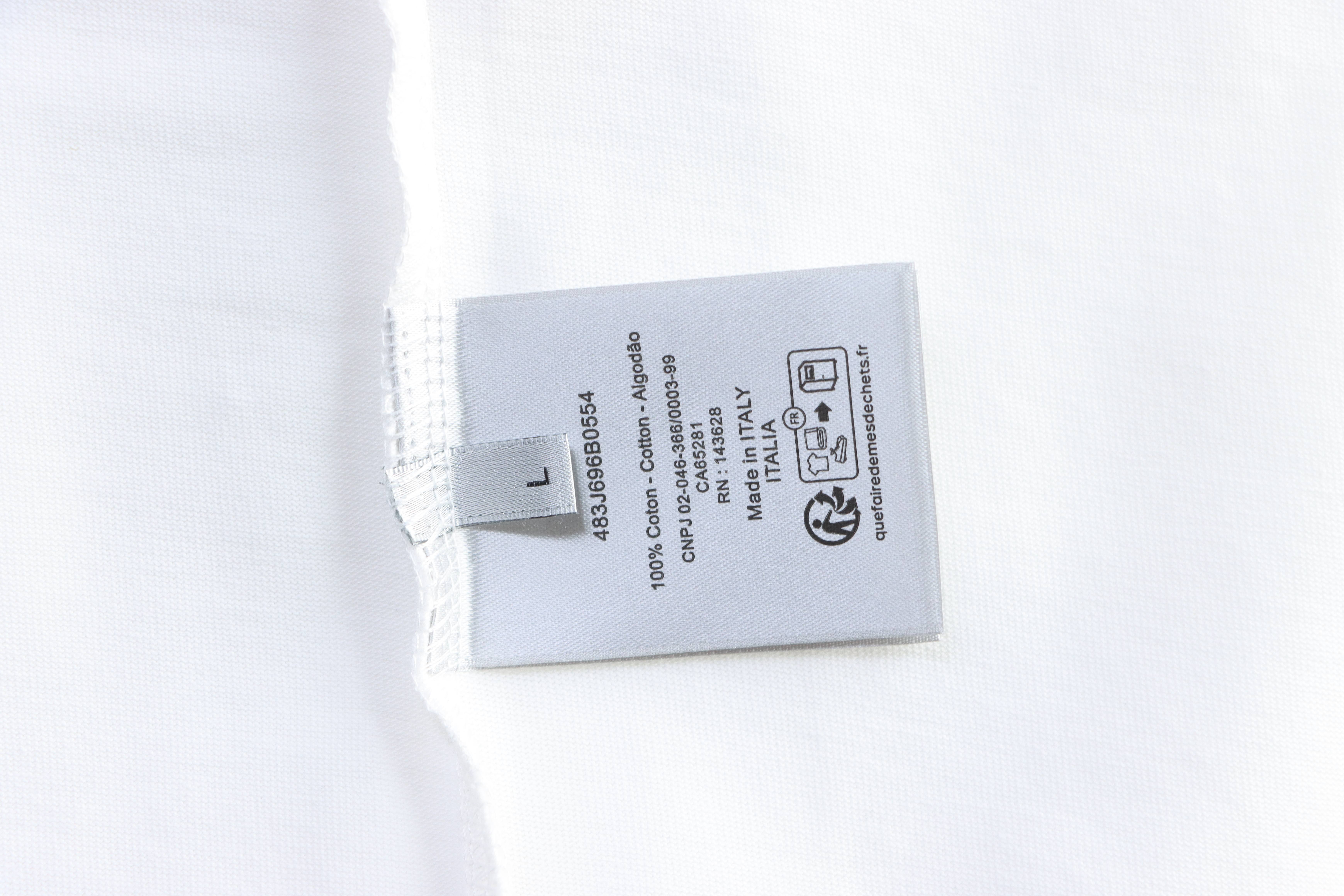 Dior Collar Label Letter T-Shirt White H140