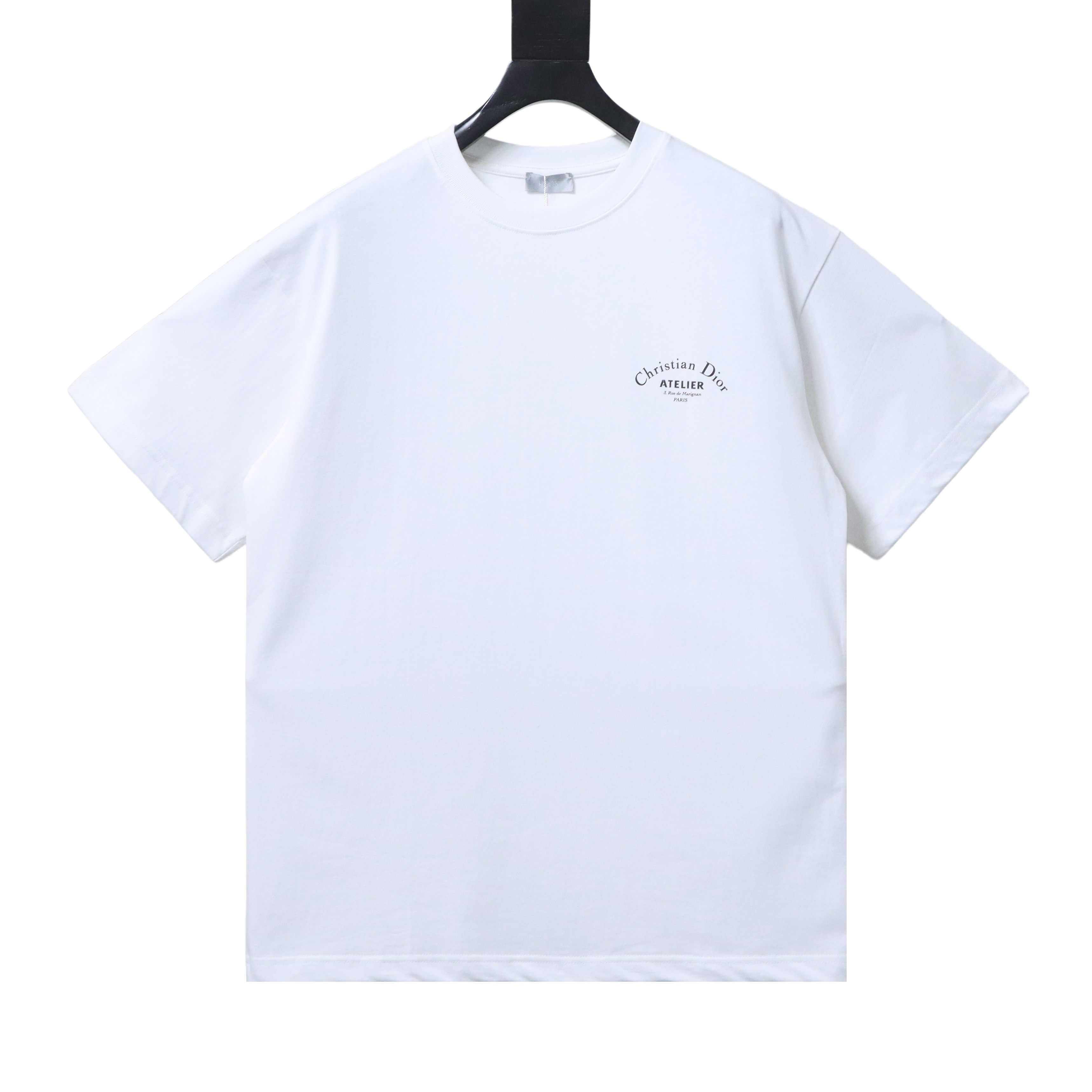 Dior Curved Letter Logo Print T-Shirt White H130
