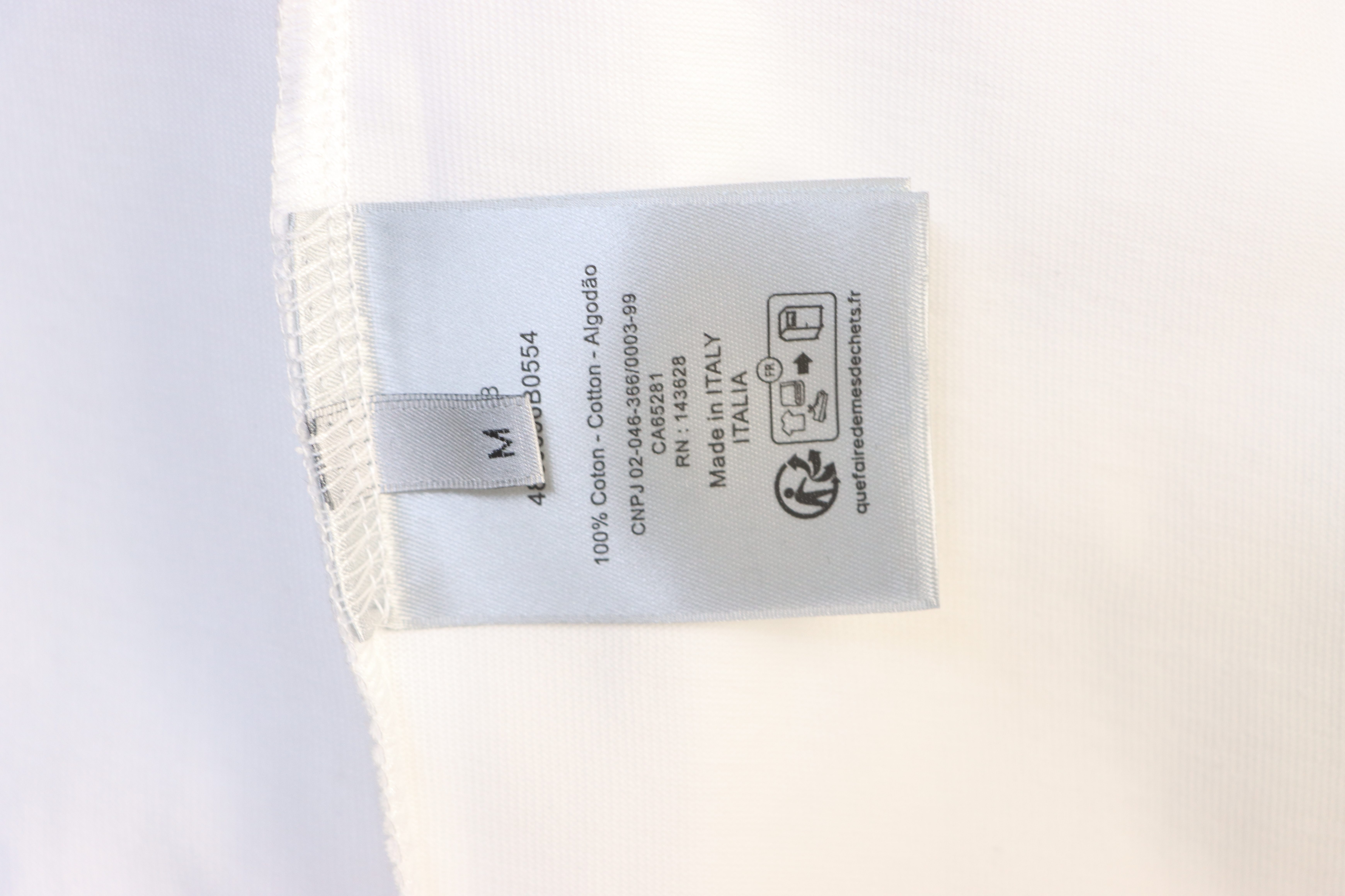 Dior Curved Letter Logo Print T-Shirt White H130