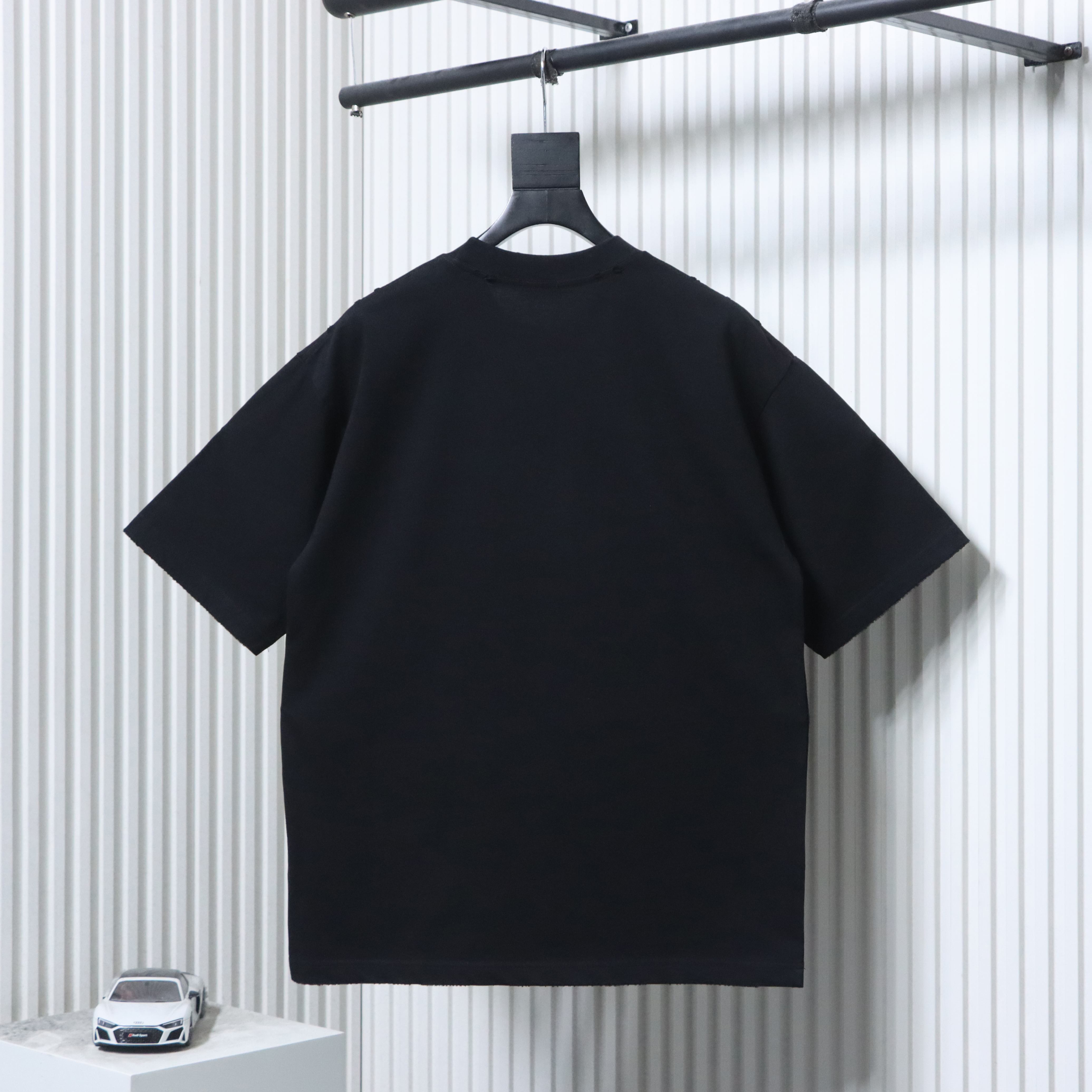 Dior Distressed Appliqué Letter T-Shirt Black h150