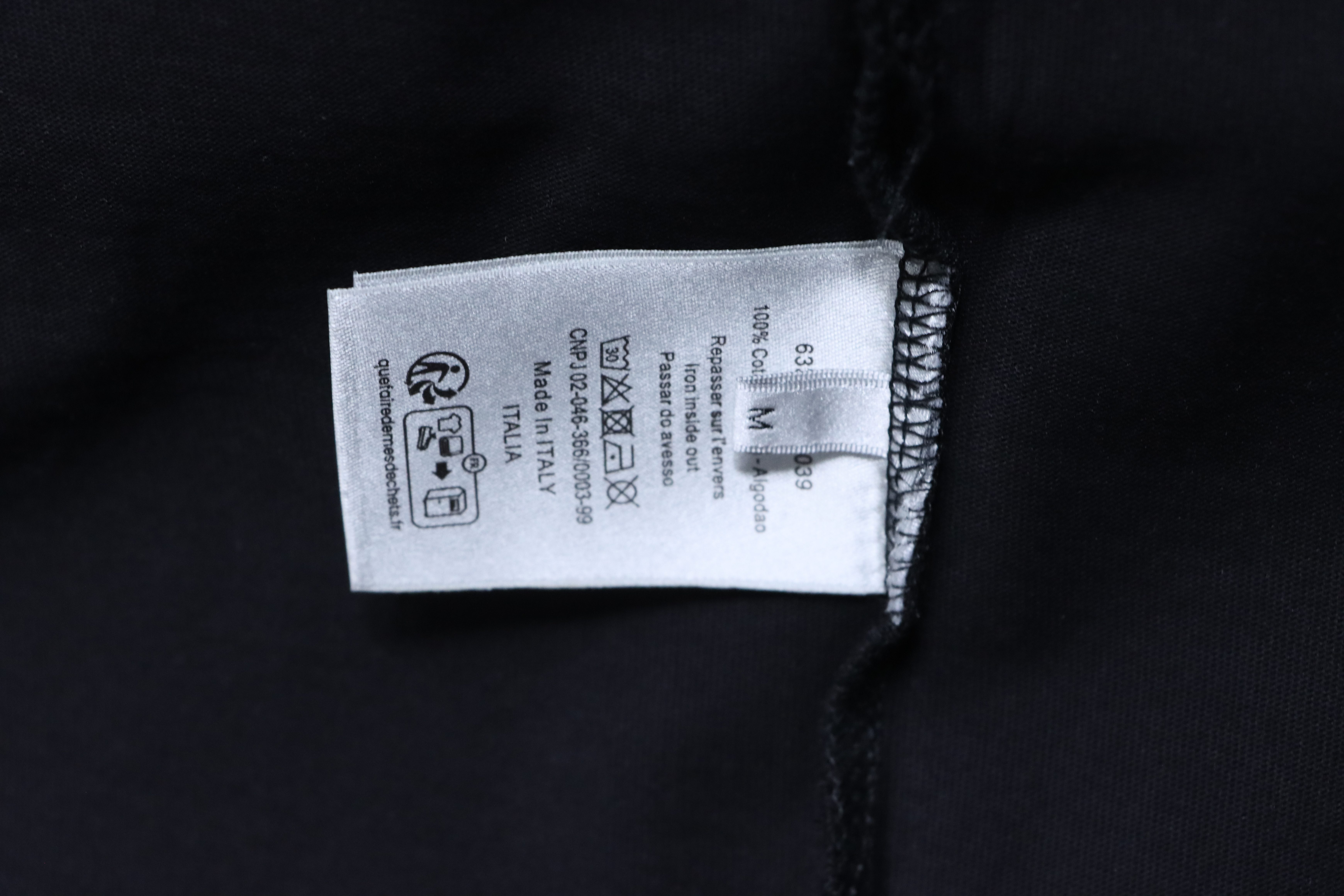 Dior Distressed Letter Logo Print T-Shirt Black H160