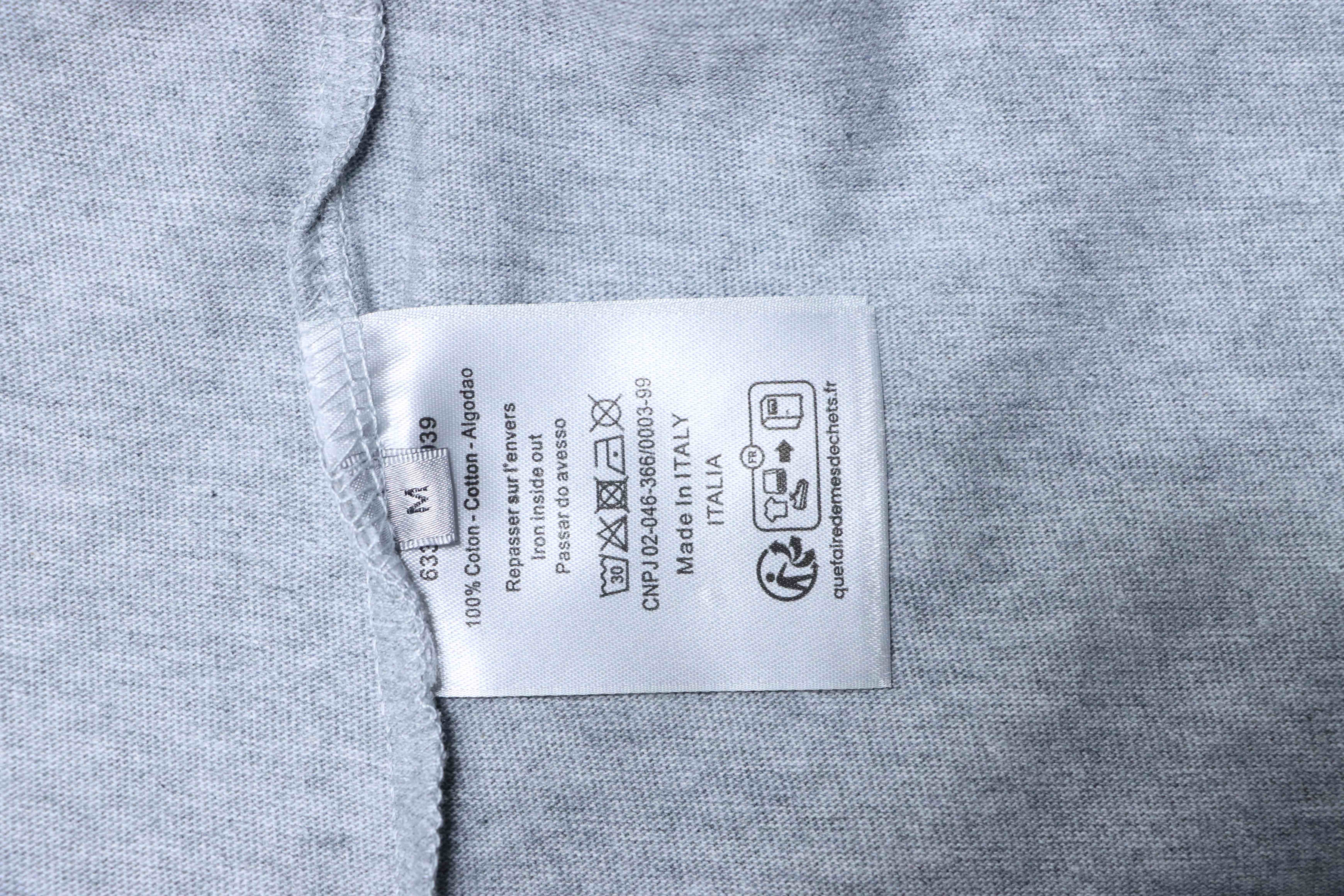 Dior Distressed Letter Logo Print T-Shirt Grey H160