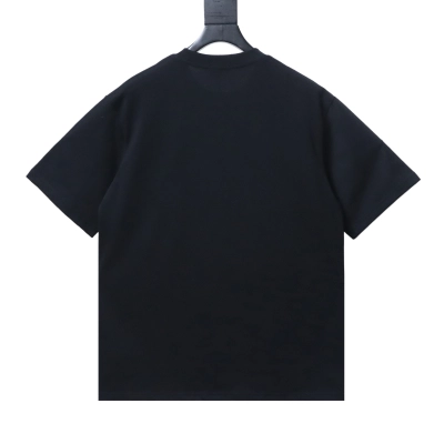 Dior Front Metal Logo T-Shirt Black H140 02