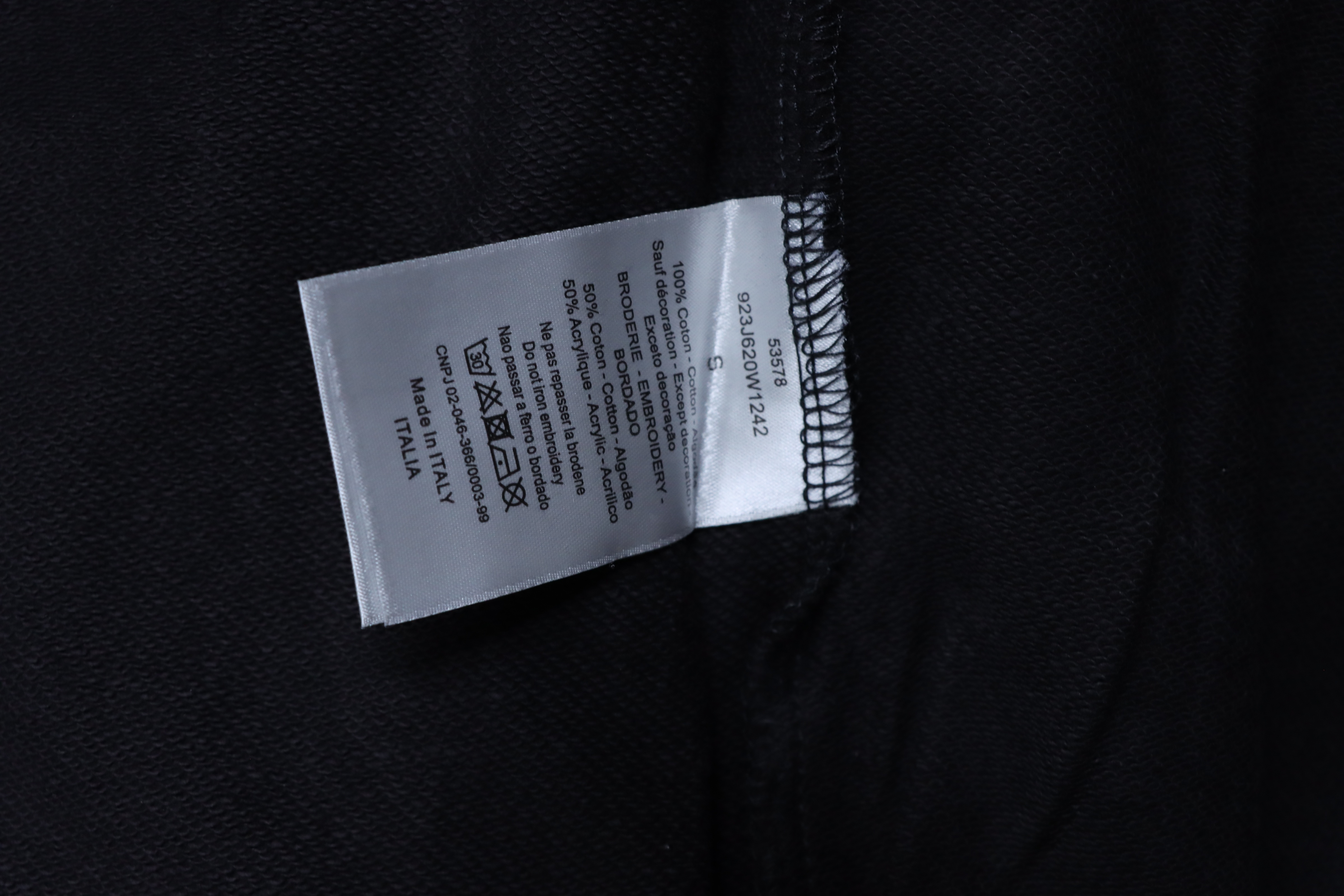 Dior Ink Splash Embroidered Logo Shorts Black H170