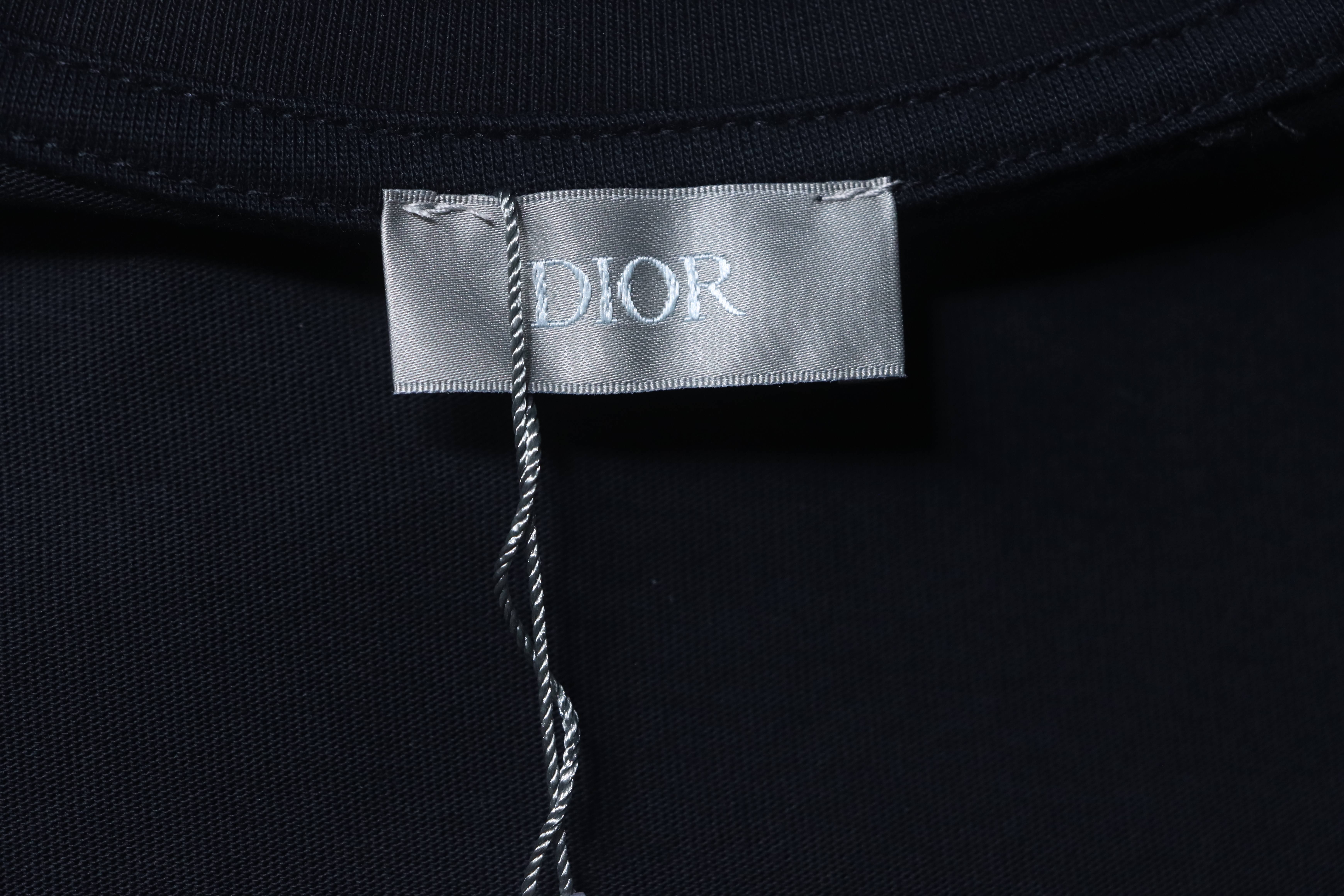 Dior Monogram CD Letter Patch T-Shirt Black H150
