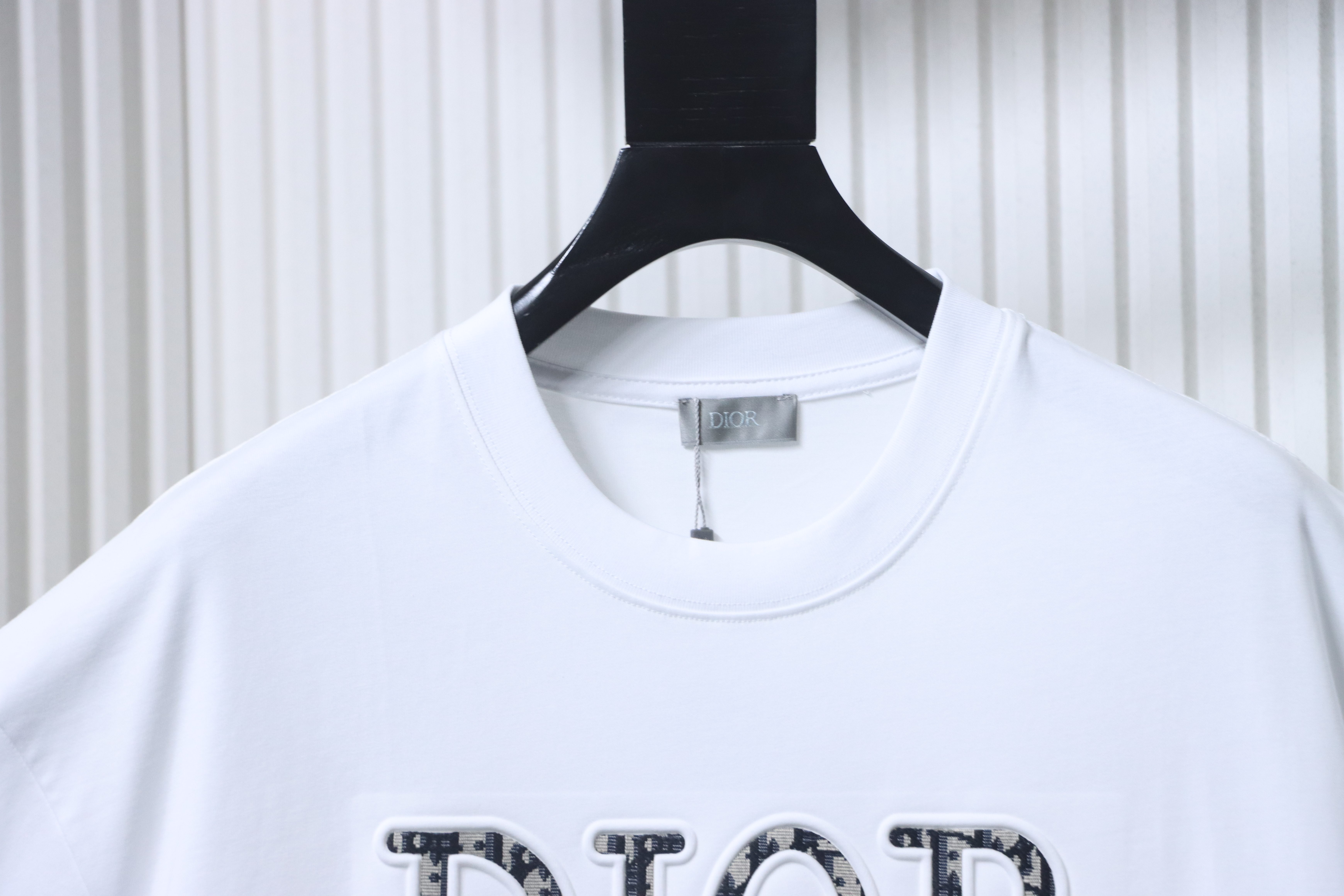 Dior Monogram CD Letter Patch T-Shirt White H150