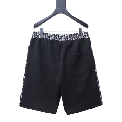 Dior Monogram Jacquard Tape Shorts Black H170 02