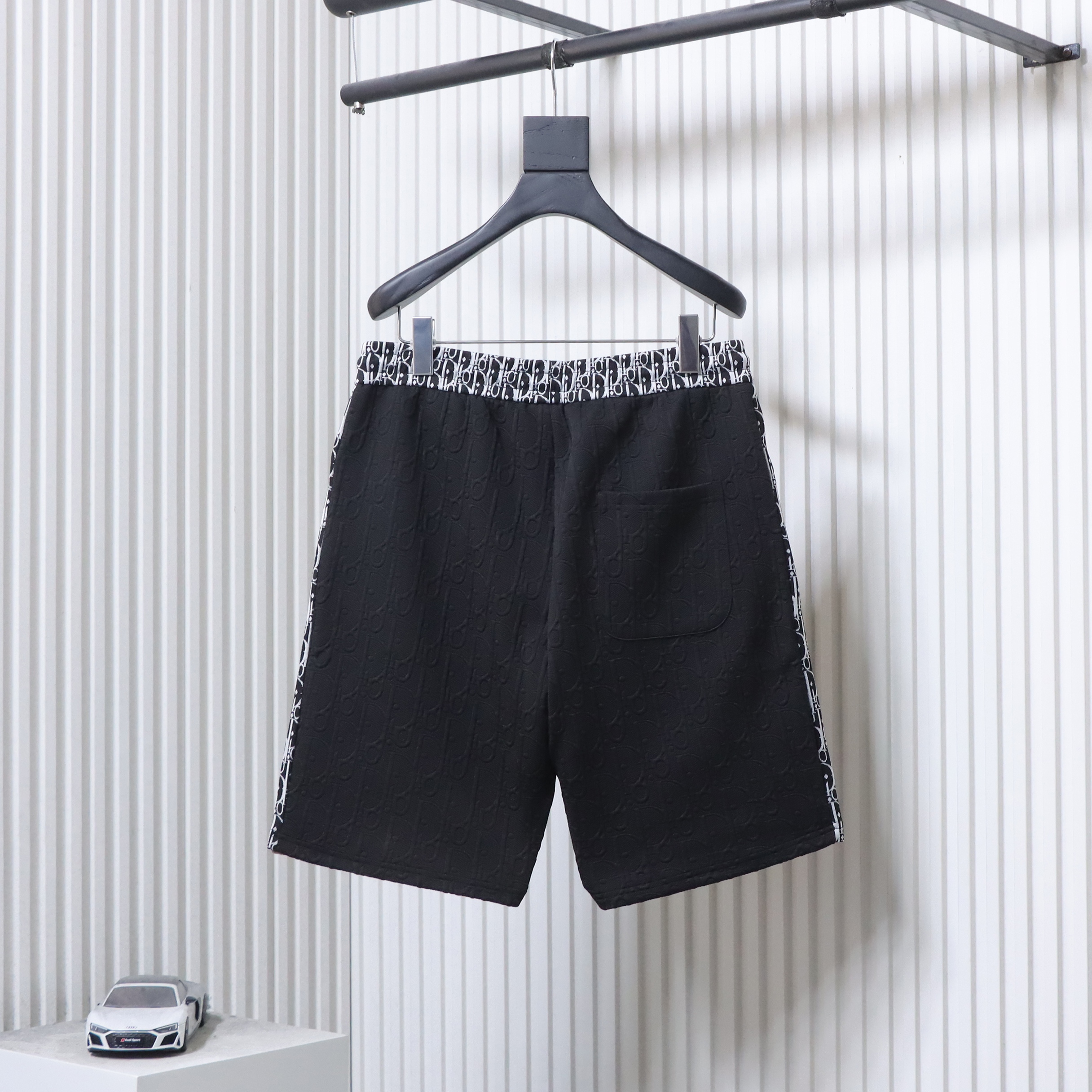 Dior Monogram Jacquard Tape Shorts Black H170