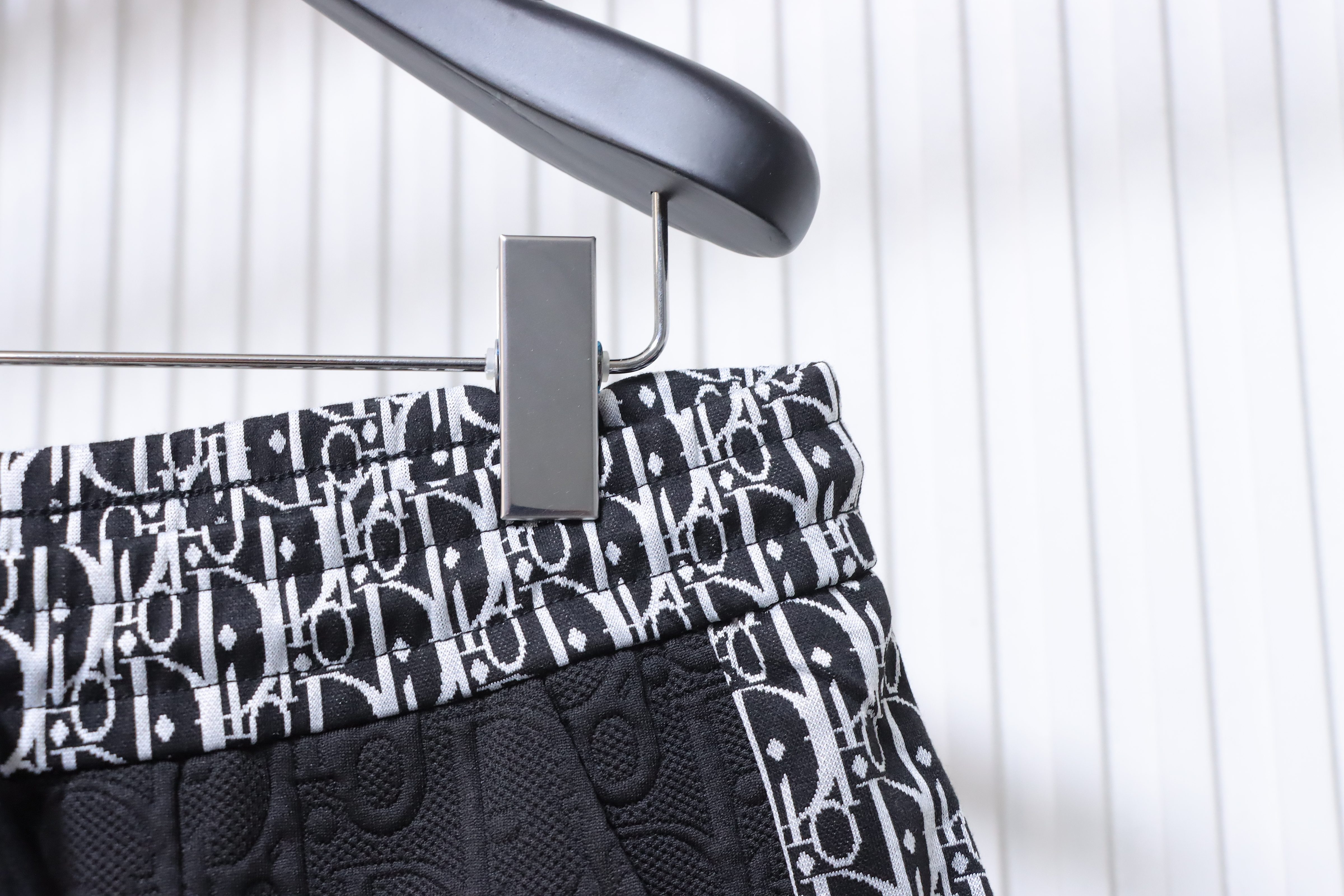 Dior Monogram Jacquard Tape Shorts Black H170