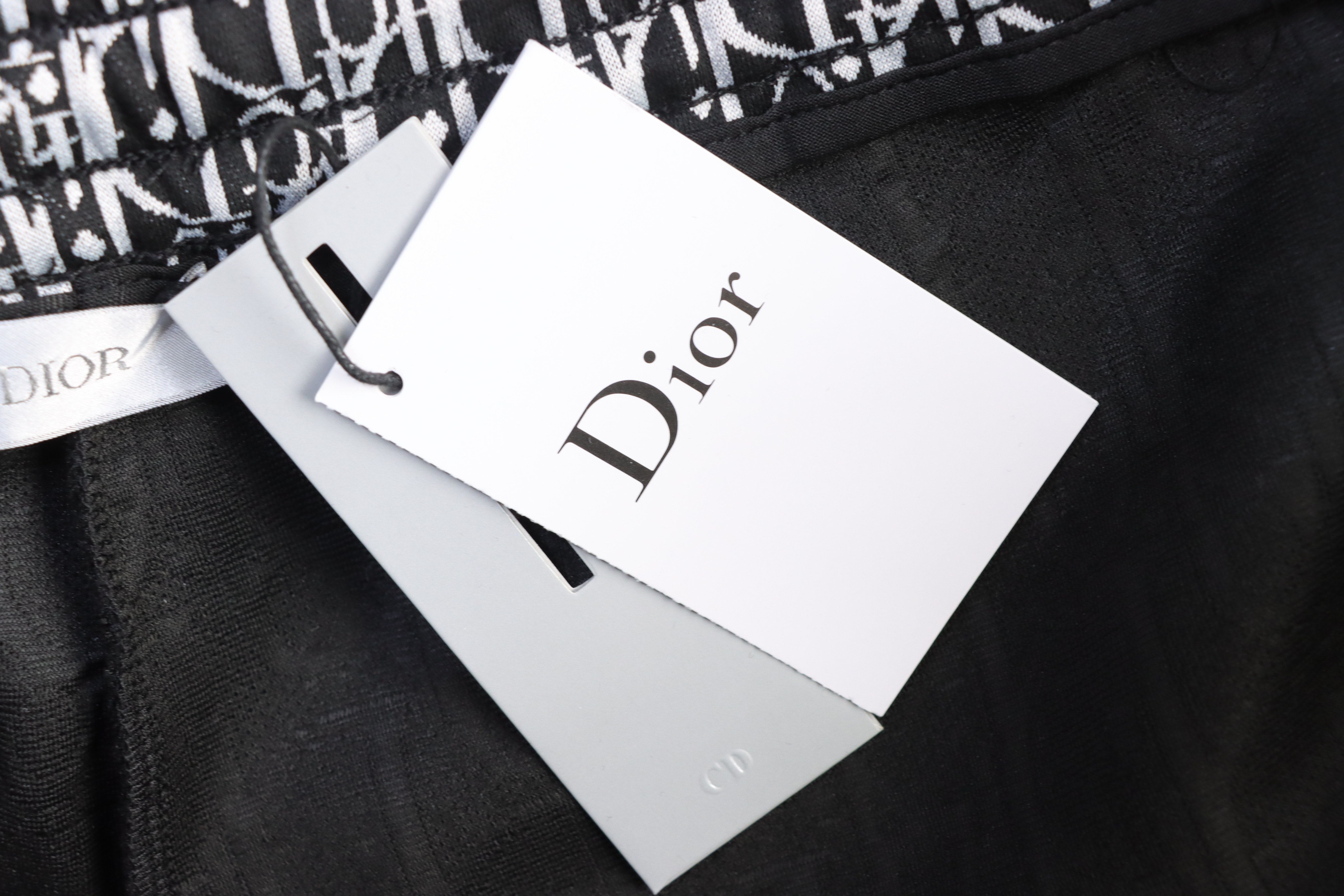 Dior Monogram Jacquard Tape Shorts Black H170