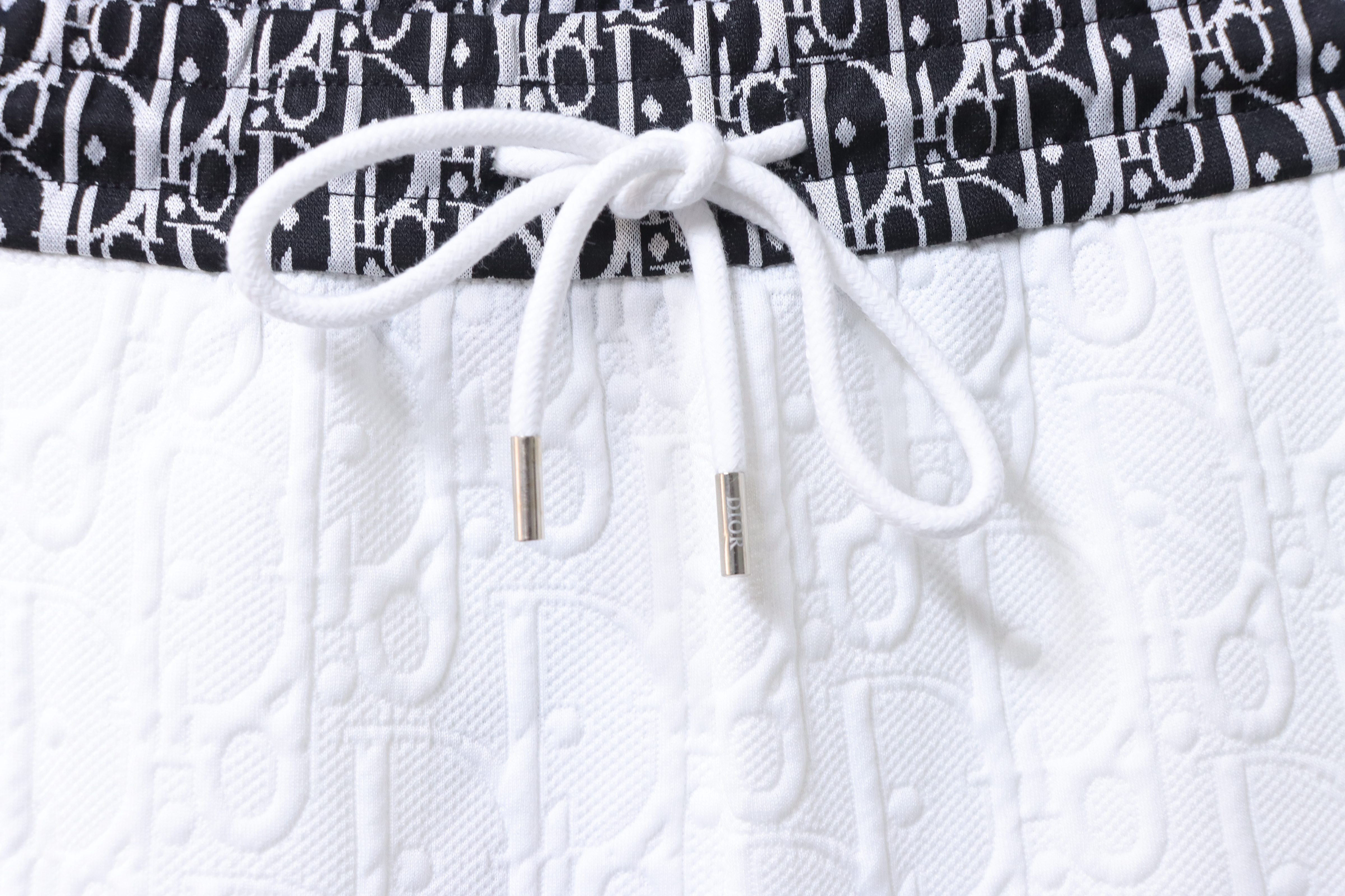 Dior Monogram Jacquard Tape Shorts Grey H170