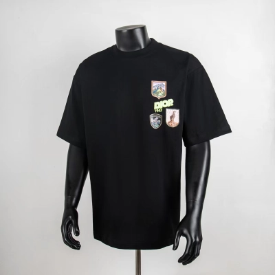 Dior Multi Badge Patch T-Shirt Black 9001 H120 01
